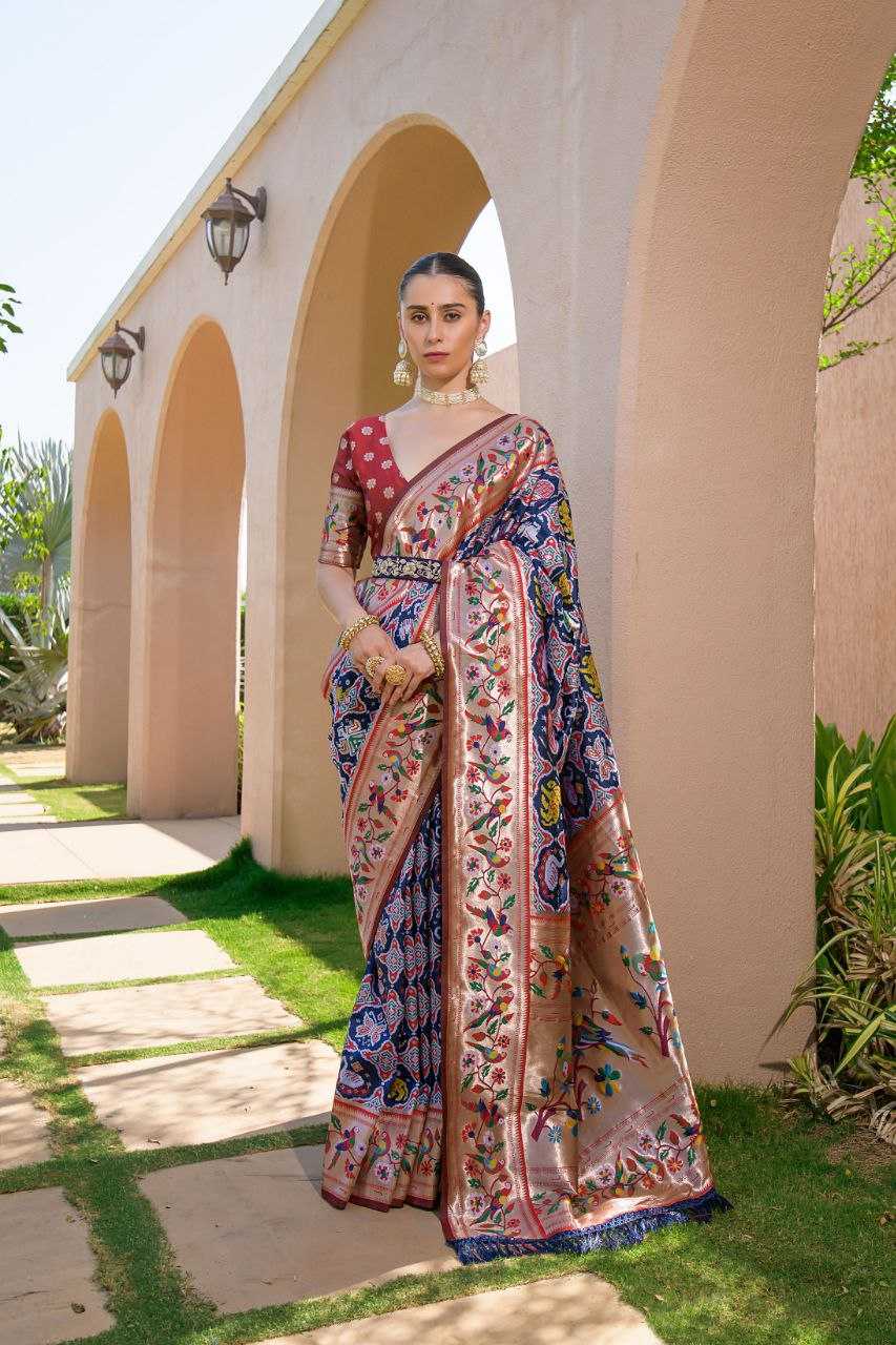 Ynf Banarasi Soft Silk KESH532 PAITHANI SPARROW Silk Sarees Wholesale Banarasi Silk Sarees Paithani Sarees Patola Sarees Manufacturer