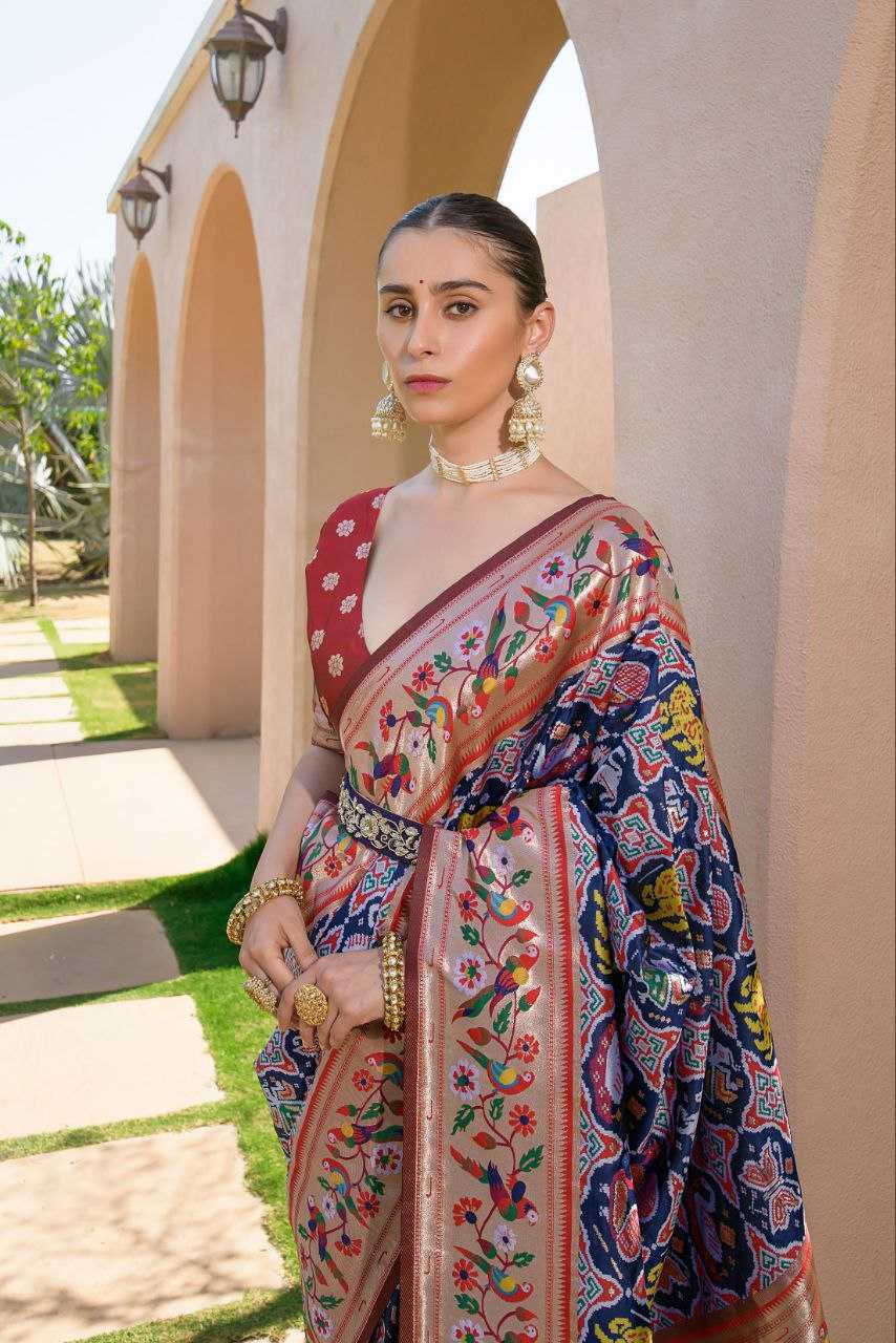 Ynf Banarasi Soft Silk KESH532 PAITHANI SPARROW Silk Sarees Wholesale Banarasi Silk Sarees Paithani Sarees Patola Sarees Manufacturer