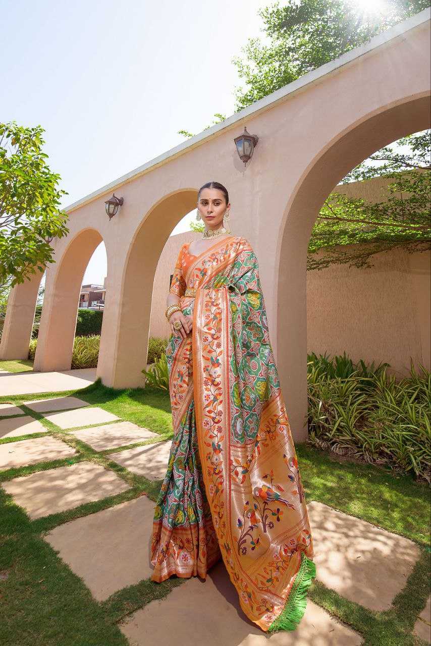 Ynf Banarasi Soft Silk KESH532 PAITHANI SPARROW Silk Sarees Wholesale Banarasi Silk Sarees Paithani Sarees Patola Sarees Manufacturer