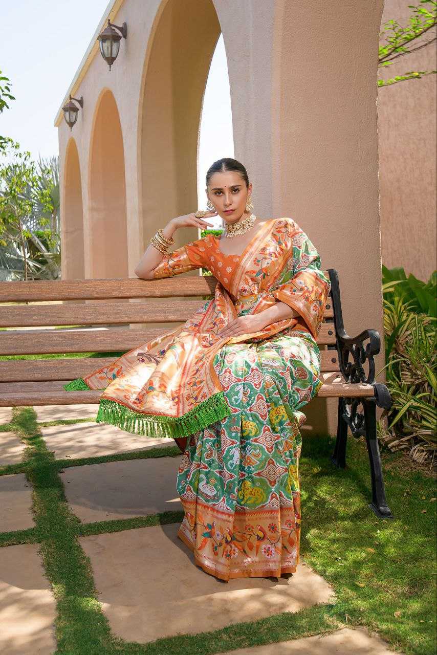 Ynf Banarasi Soft Silk KESH532 PAITHANI SPARROW Silk Sarees Wholesale Banarasi Silk Sarees Paithani Sarees Patola Sarees Manufacturer