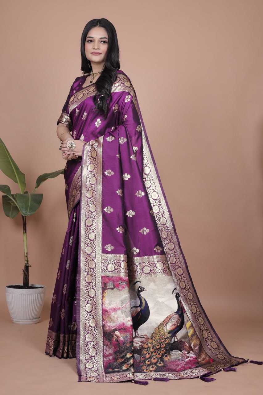 Ynf Banarasi Soft Silk KESH553 01 Silk Sarees Wedding Collections Festive Collections Wholesale Banarasi Silk Sarees Zari Border Silk Sarees Silk Sarees For Weddings Manufacturer