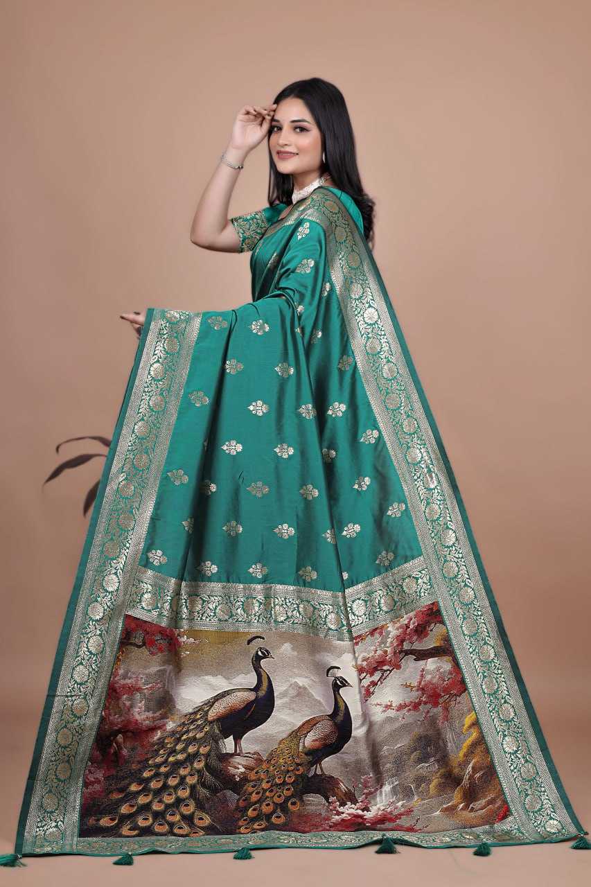 Ynf Banarasi Soft Silk KESH553 09 Silk Sarees Wedding Collections Festive Collections Wholesale Banarasi Silk Sarees Silk Sarees With Blouse Banarasi Silk Sarees With Zari Work Manufacturer