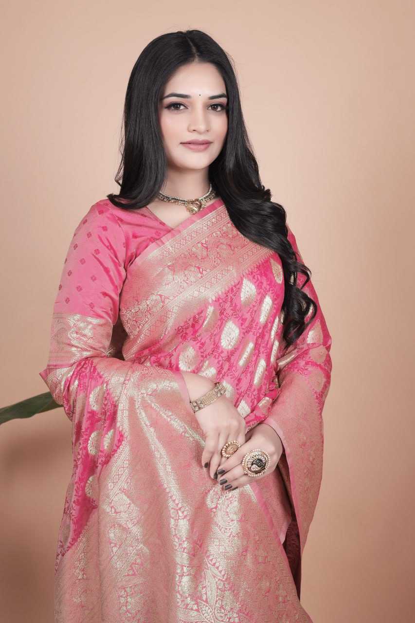 Ynf Banarasi Soft Silk KESH553 31 Silk Sarees Wedding Collections Festive Collections Wholesale Silk Sarees With Blouse Banarasi Silk Sarees With Zari Work Pink Silk Sarees Manufacturer