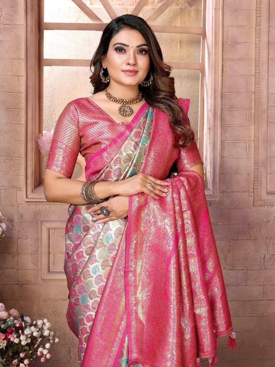 Ynf Banarasi Soft Silk RIN144 Chaturi-1 Silk Sarees Wedding Collections Festive Collections Wholesale Designer Silk Sarees Zari Border Silk Sarees Silk Sarees For Weddings Manufacturer