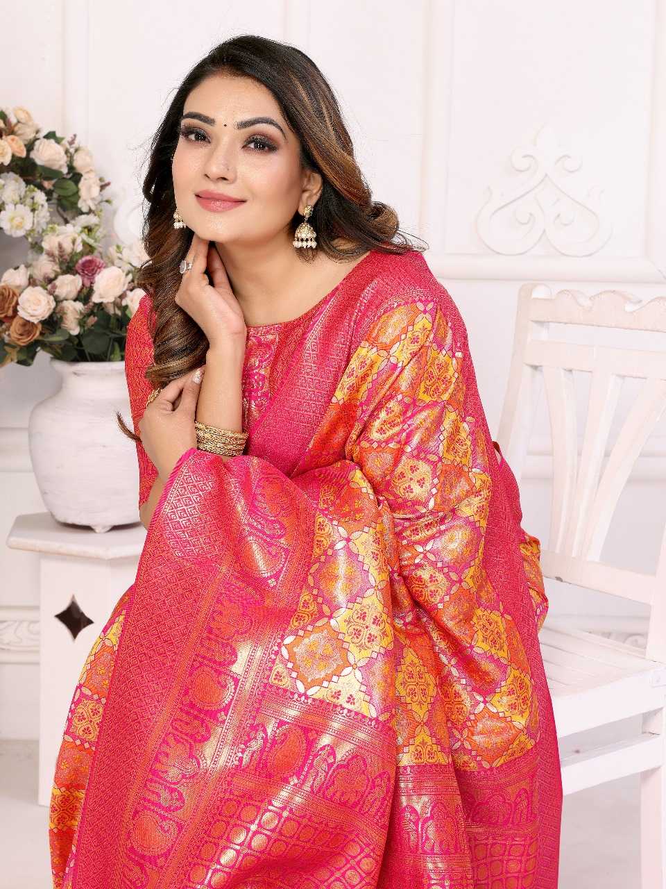 Ynf Banarasi Soft Silk RIN144 Chaturi-2 Silk Sarees Wholesale Designer Silk Sarees Zari Border Silk Sarees Silk Sarees For Weddings Manufacturer