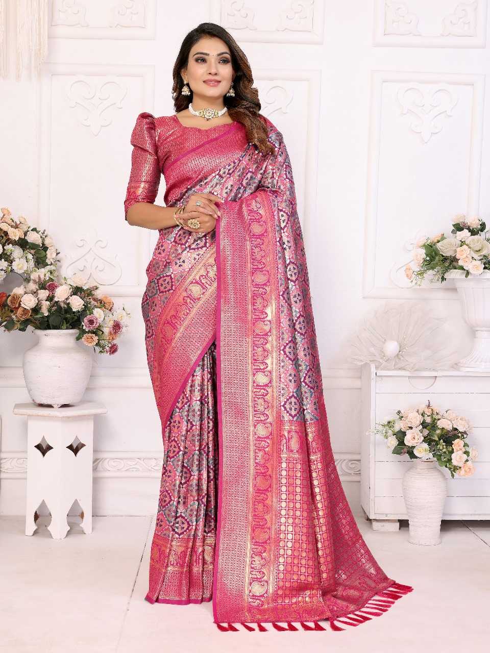 Ynf Banarasi Soft Silk RIN144 Chaturi-2 Silk Sarees Wholesale Designer Silk Sarees Zari Border Silk Sarees Silk Sarees For Weddings Manufacturer