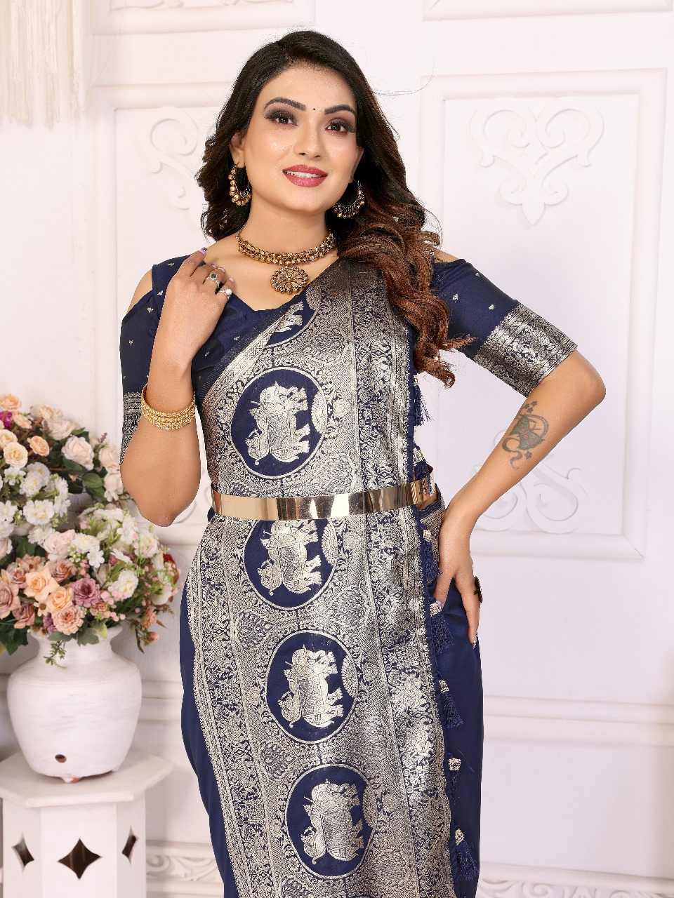 Ynf Banarasi Soft Silk RIN144 Rani Silk Sarees Wholesale Banarasi Silk Sarees Designer Silk Sarees Silk Sarees For Weddings Manufacturer