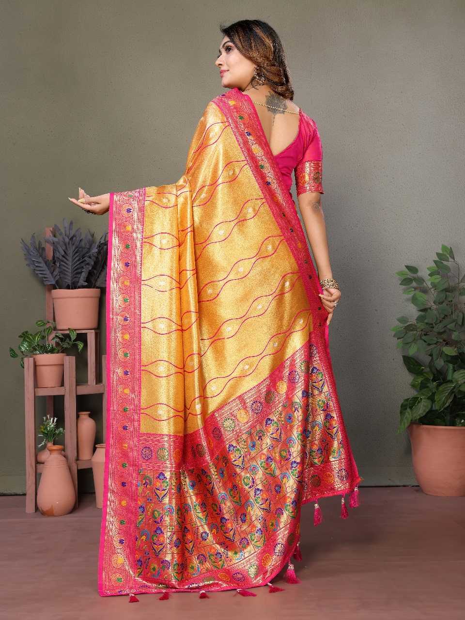 Ynf Banarasi Soft Silk RIN144 vasant Silk Sarees Wholesale Banarasi Silk Sarees Designer Silk Sarees Silk Sarees For Weddings Manufacturer