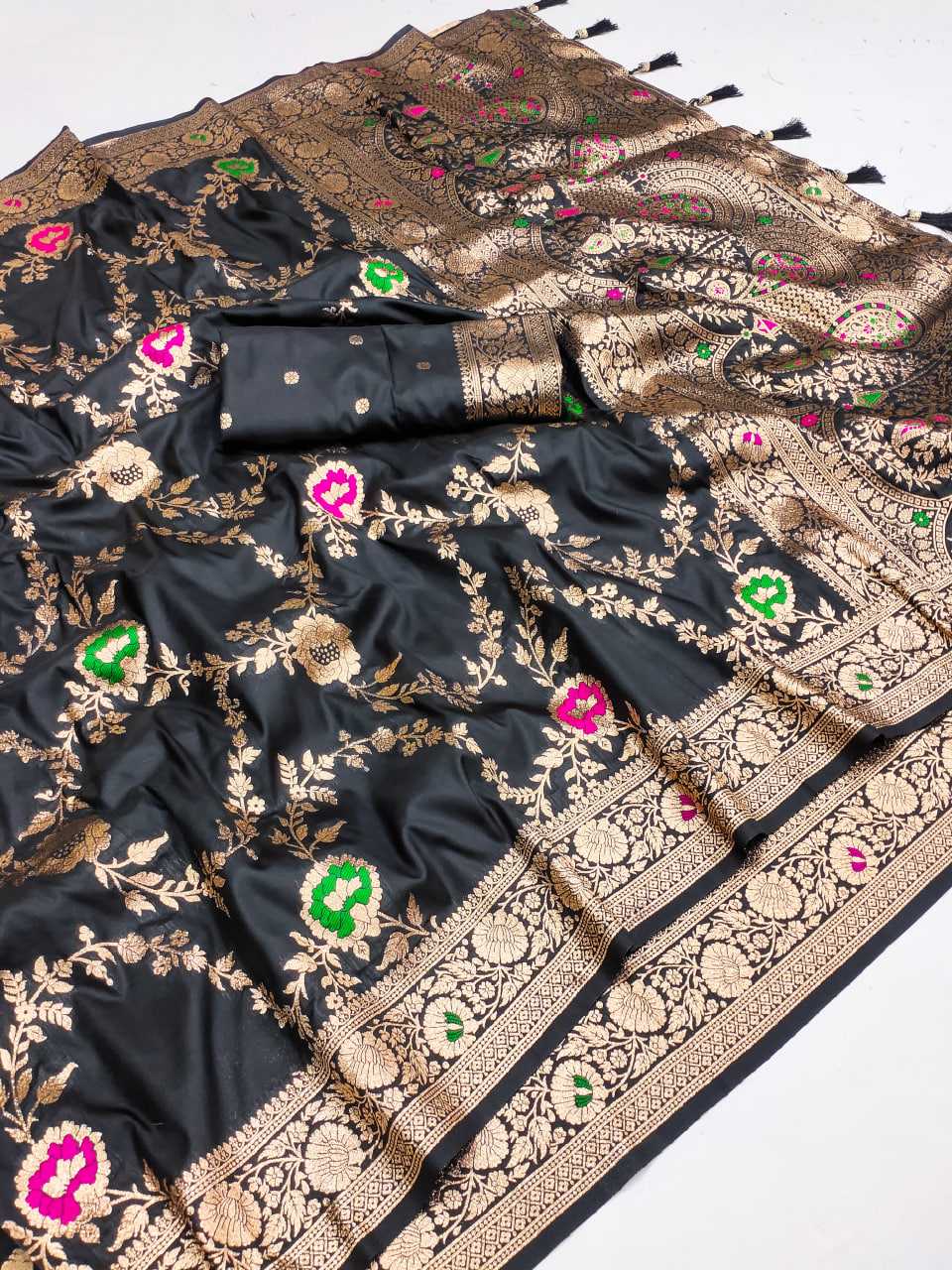 Ynf Banarasi Soft Silk RIN150 Banarasi-1 Sarees Silk Sarees Festive Collections Wholesale Banarasi Silk Sarees Traditional Silk Sarees Silk Sarees With Blouse Manufacturer