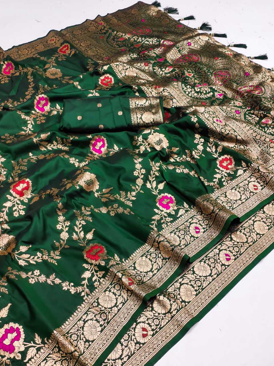 Ynf Banarasi Soft Silk RIN150 Banarasi-1 Sarees Silk Sarees Festive Collections Wholesale Banarasi Silk Sarees Traditional Silk Sarees Silk Sarees With Blouse Manufacturer