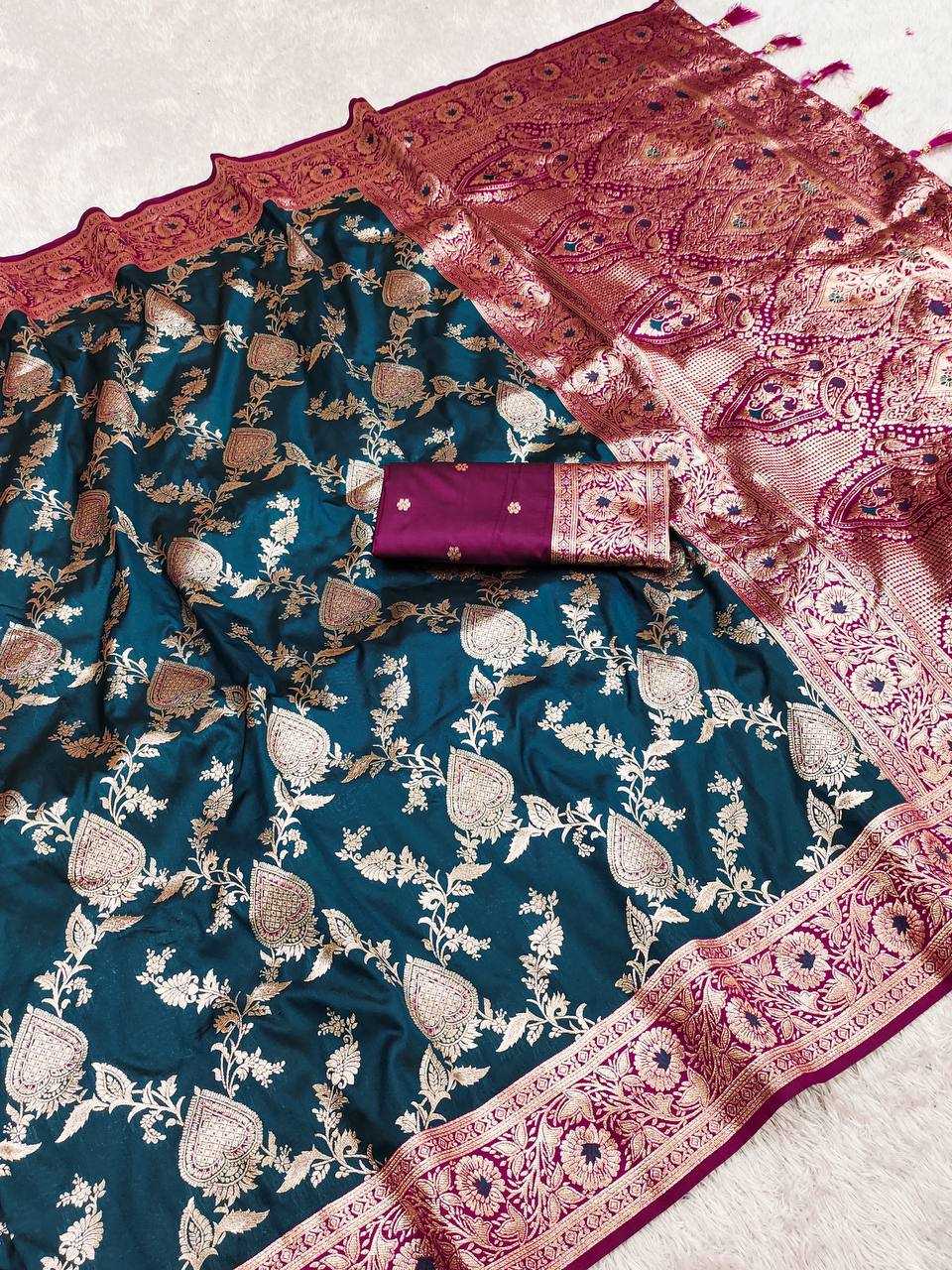 Ynf Banarasi Soft Silk RIN150 Banarasi-12 Sarees Silk Sarees Festive Collections Wholesale Banarasi Silk Sarees Traditional Silk Sarees Silk Sarees With Blouse Manufacturer