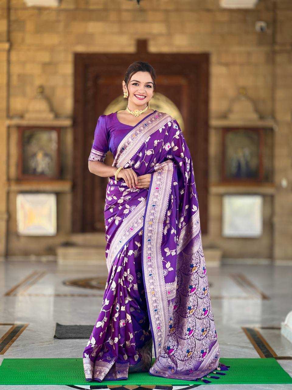 Ynf Banarasi Soft Silk RIN150 Banarasi-4 Sarees Silk Sarees Festive Collections Wholesale Banarasi Silk Sarees Traditional Silk Sarees Silk Sarees With Blouse Manufacturer