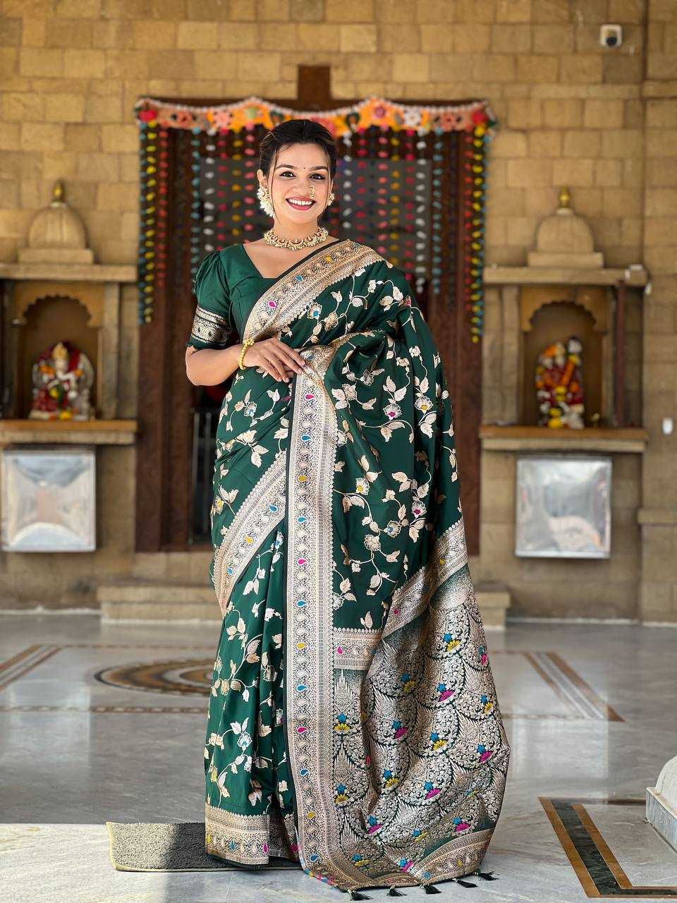 Ynf Banarasi Soft Silk RIN150 Banarasi-4 Sarees Silk Sarees Festive Collections Wholesale Banarasi Silk Sarees Traditional Silk Sarees Silk Sarees With Blouse Manufacturer