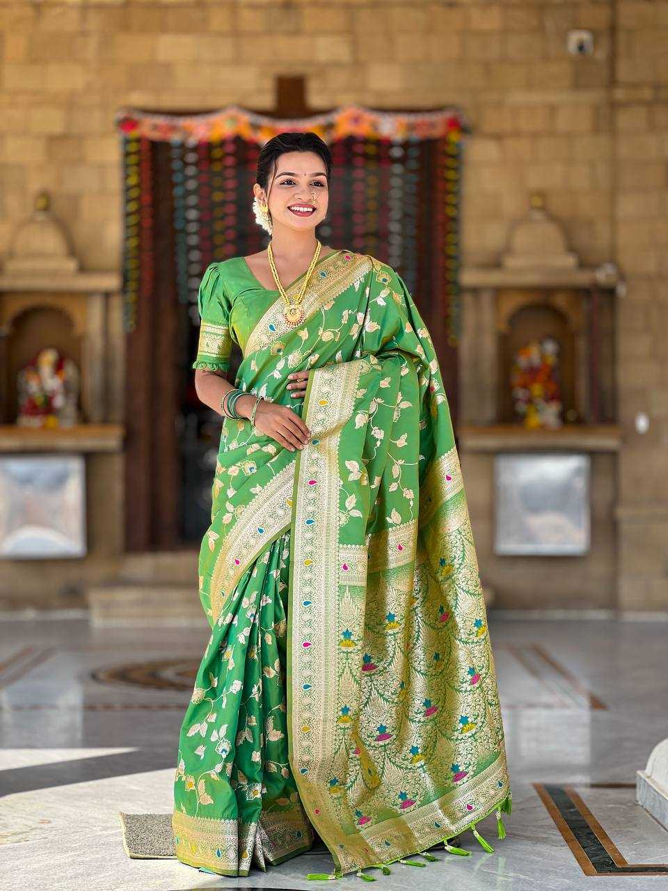 Ynf Banarasi Soft Silk RIN150 Banarasi-4 Sarees Silk Sarees Festive Collections Wholesale Banarasi Silk Sarees Traditional Silk Sarees Silk Sarees With Blouse Manufacturer