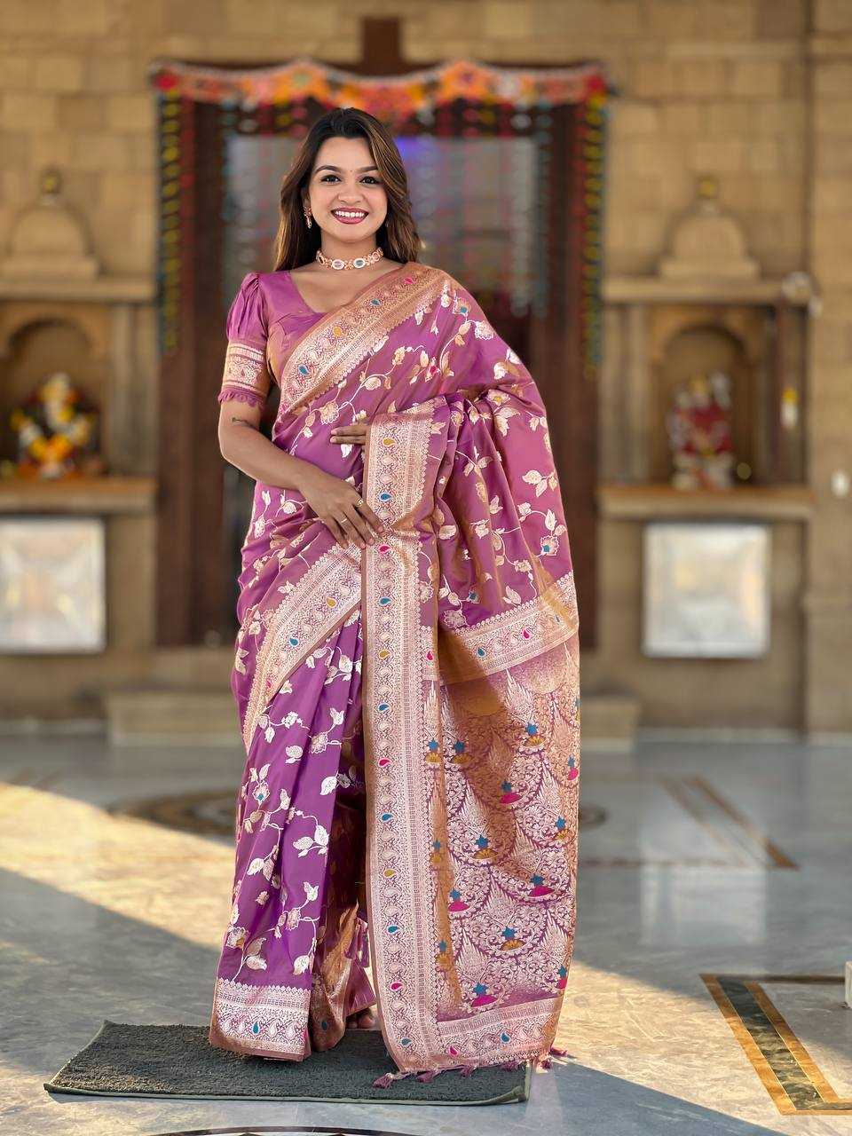 Ynf Banarasi Soft Silk RIN150 Banarasi-4 Sarees Silk Sarees Festive Collections Wholesale Banarasi Silk Sarees Traditional Silk Sarees Silk Sarees With Blouse Manufacturer