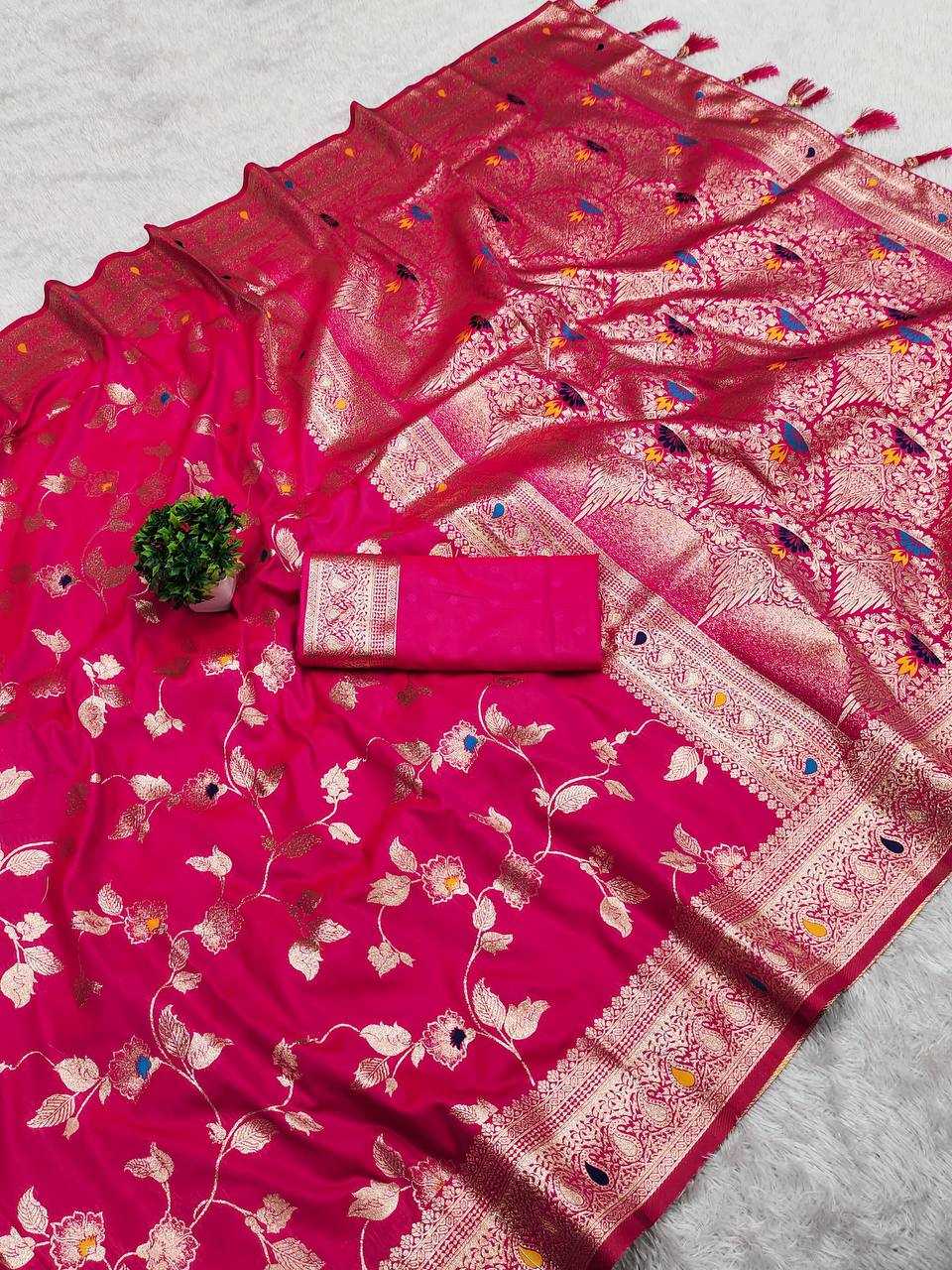 Ynf Banarasi Soft Silk RIN150 Banarasi-4 Sarees Silk Sarees Festive Collections Wholesale Banarasi Silk Sarees Traditional Silk Sarees Silk Sarees With Blouse Manufacturer