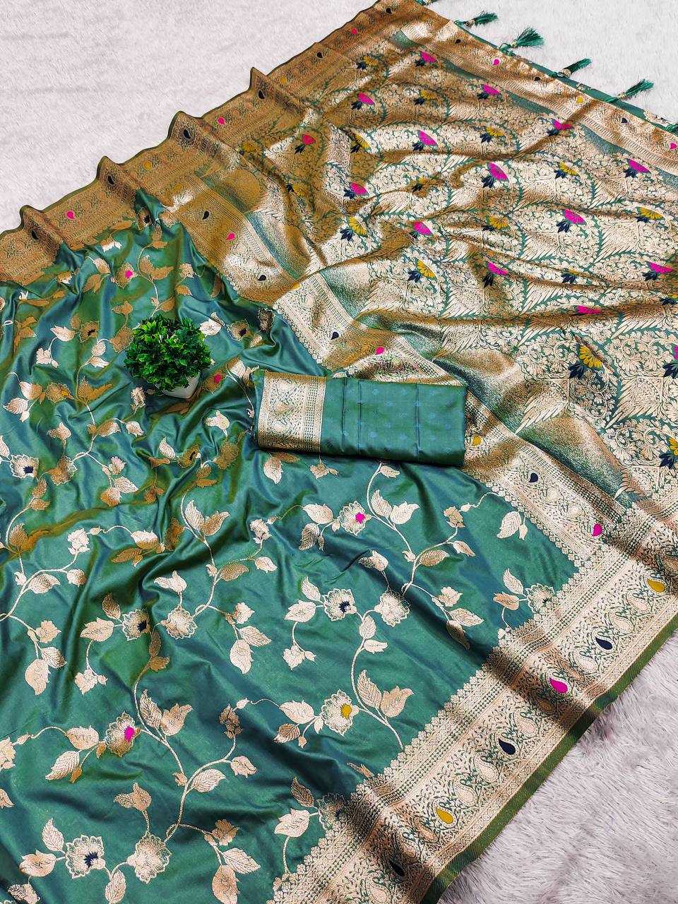 Ynf Banarasi Soft Silk RIN150 Banarasi-4 Sarees Silk Sarees Festive Collections Wholesale Banarasi Silk Sarees Traditional Silk Sarees Silk Sarees With Blouse Manufacturer