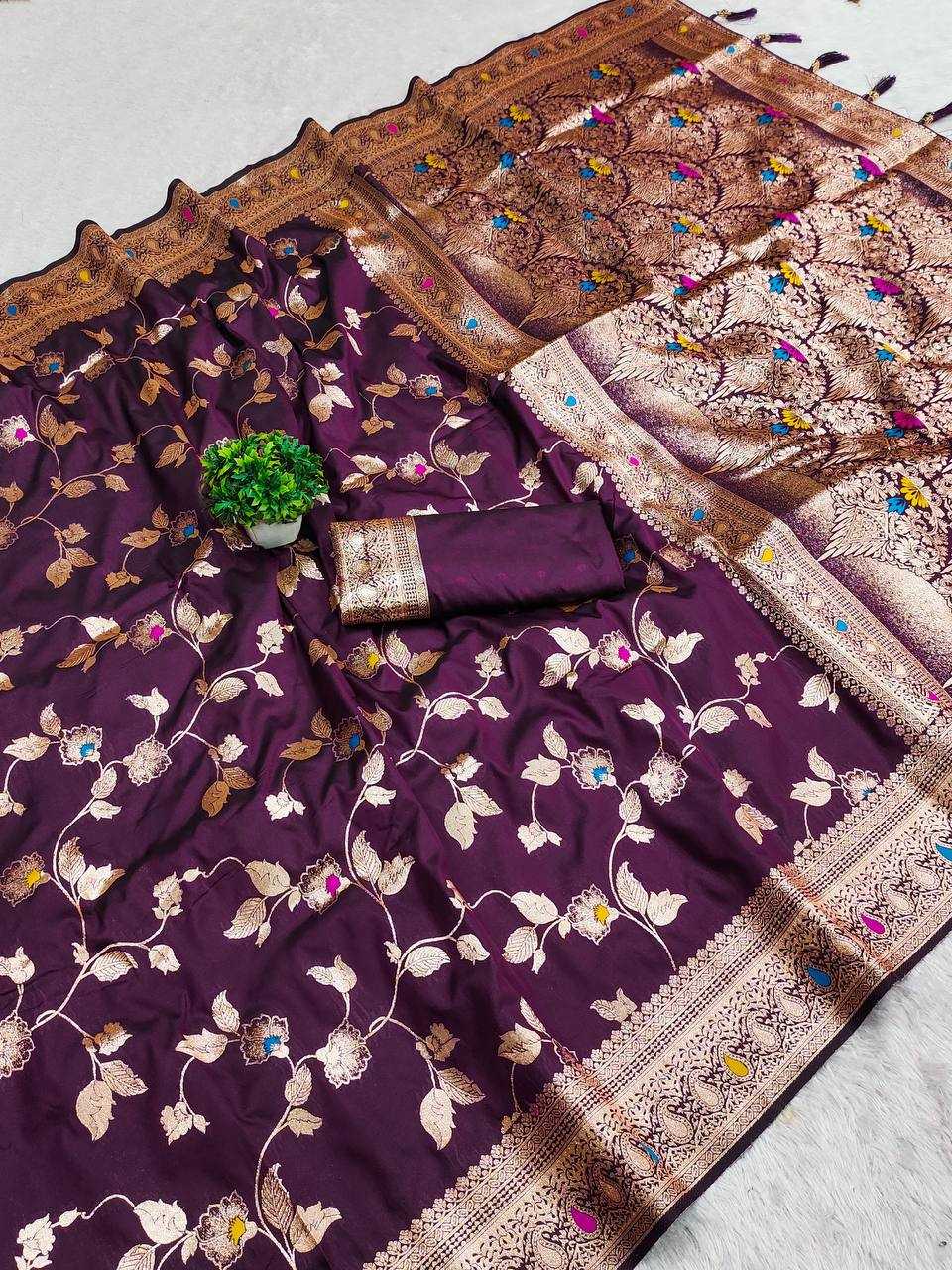 Ynf Banarasi Soft Silk RIN150 Banarasi-4 Sarees Silk Sarees Festive Collections Wholesale Banarasi Silk Sarees Traditional Silk Sarees Silk Sarees With Blouse Manufacturer