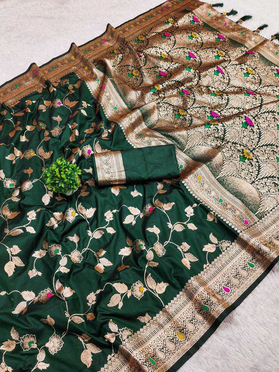 Ynf Banarasi Soft Silk RIN150 Banarasi-4 Sarees Silk Sarees Festive Collections Wholesale Banarasi Silk Sarees Traditional Silk Sarees Silk Sarees With Blouse Manufacturer