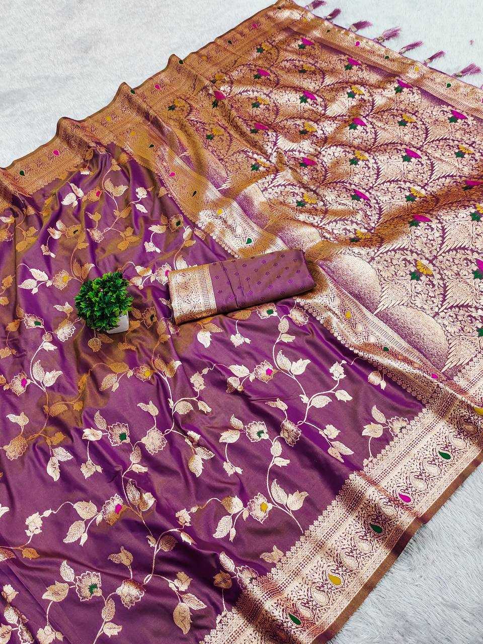 Ynf Banarasi Soft Silk RIN150 Banarasi-4 Sarees Silk Sarees Festive Collections Wholesale Banarasi Silk Sarees Traditional Silk Sarees Silk Sarees With Blouse Manufacturer