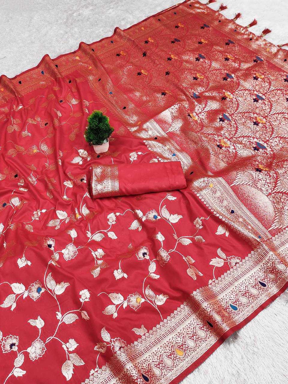 Ynf Banarasi Soft Silk RIN150 Banarasi-4 Sarees Silk Sarees Festive Collections Wholesale Banarasi Silk Sarees Traditional Silk Sarees Silk Sarees With Blouse Manufacturer