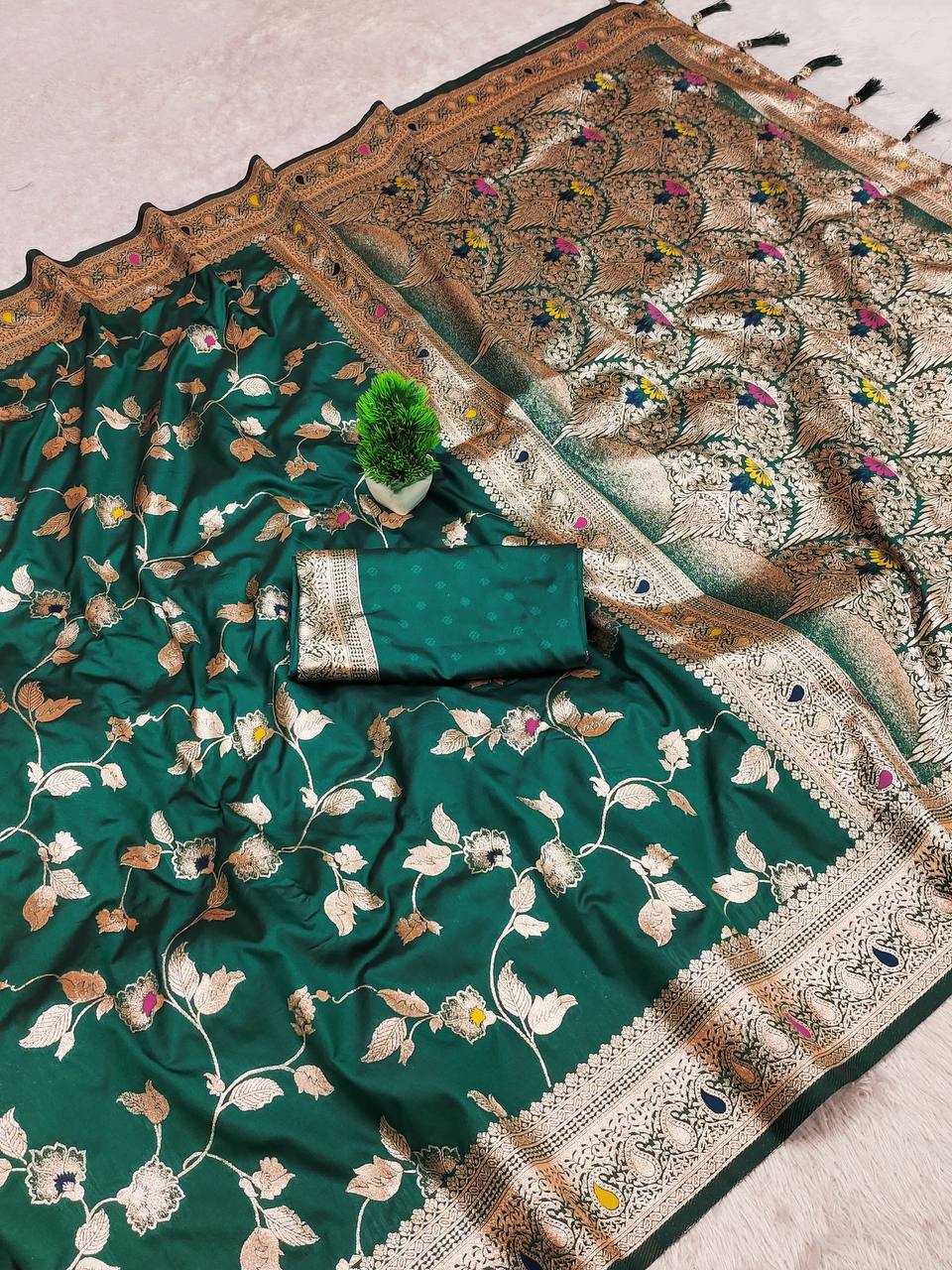 Ynf Banarasi Soft Silk RIN150 Banarasi-4 Sarees Silk Sarees Festive Collections Wholesale Banarasi Silk Sarees Traditional Silk Sarees Silk Sarees With Blouse Manufacturer