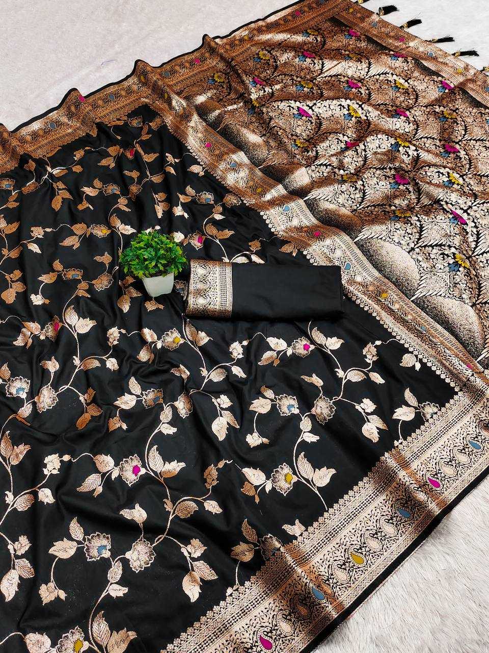 Ynf Banarasi Soft Silk RIN150 Banarasi-4 Sarees Silk Sarees Festive Collections Wholesale Banarasi Silk Sarees Traditional Silk Sarees Silk Sarees With Blouse Manufacturer