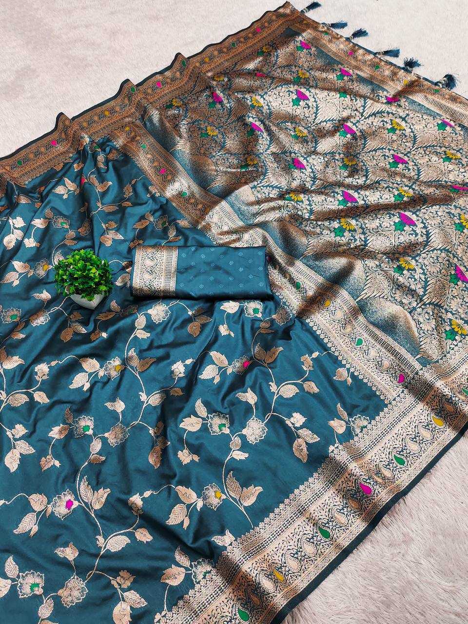 Ynf Banarasi Soft Silk RIN150 Banarasi-4 Sarees Silk Sarees Festive Collections Wholesale Banarasi Silk Sarees Traditional Silk Sarees Silk Sarees With Blouse Manufacturer