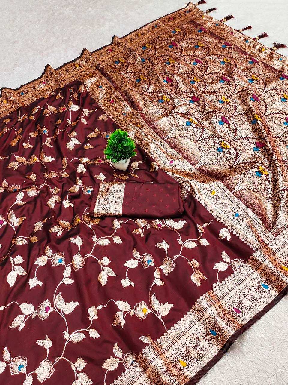 Ynf Banarasi Soft Silk RIN150 Banarasi-4 Sarees Silk Sarees Festive Collections Wholesale Banarasi Silk Sarees Traditional Silk Sarees Silk Sarees With Blouse Manufacturer