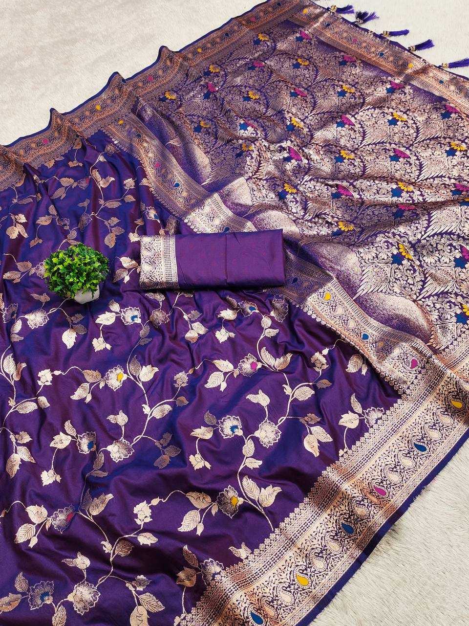 Ynf Banarasi Soft Silk RIN150 Banarasi-4 Sarees Silk Sarees Festive Collections Wholesale Banarasi Silk Sarees Traditional Silk Sarees Silk Sarees With Blouse Manufacturer