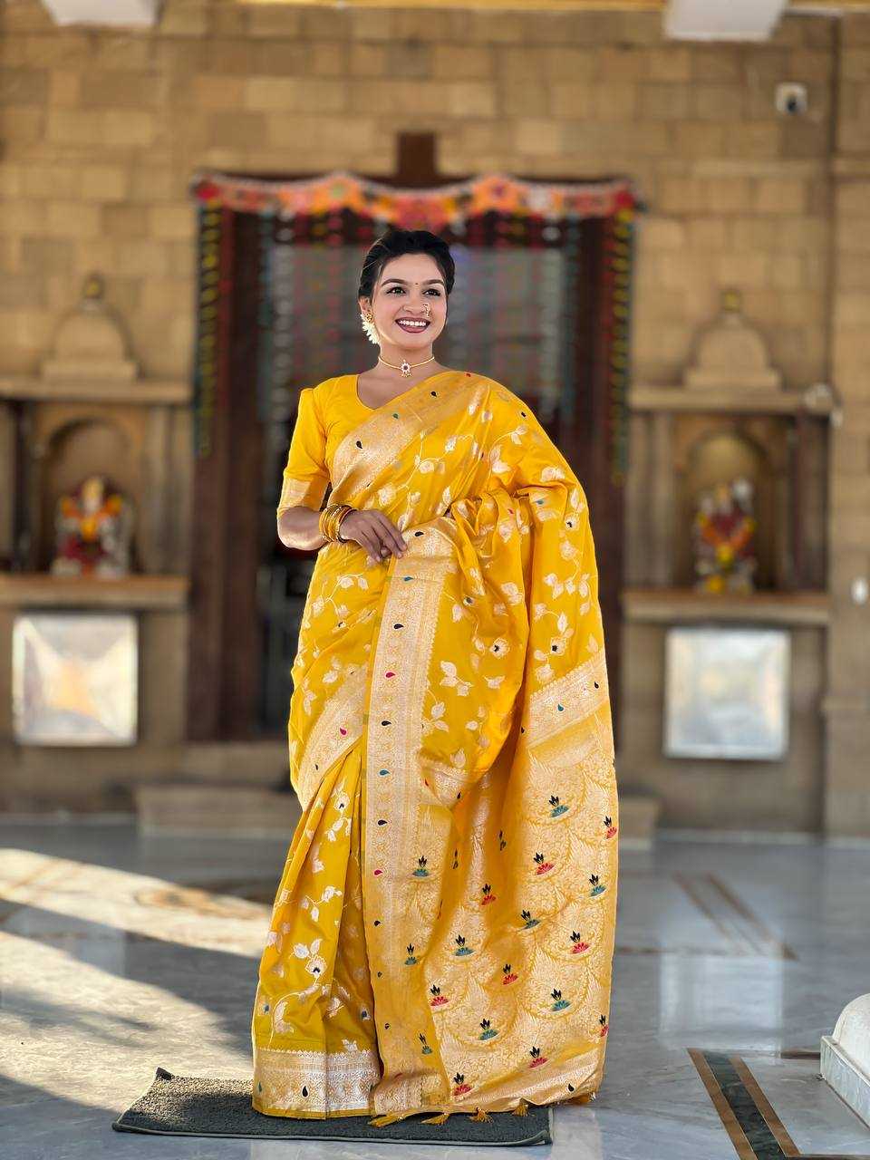 Ynf Banarasi Soft Silk RIN150 Banarasi-4 Sarees Silk Sarees Festive Collections Wholesale Banarasi Silk Sarees Traditional Silk Sarees Silk Sarees With Blouse Manufacturer