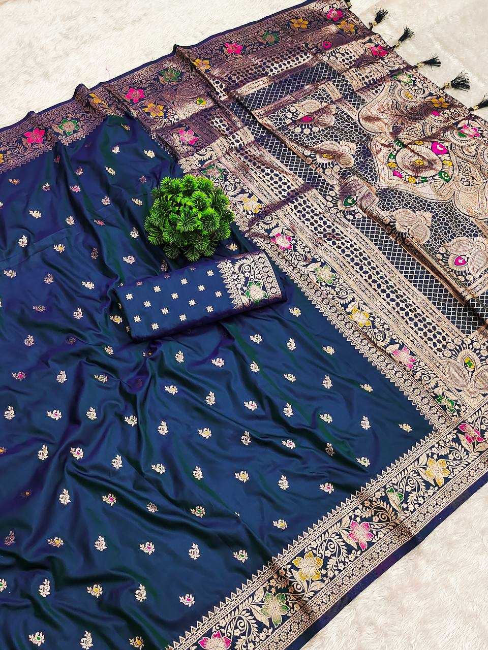 Ynf Banarasi Soft Silk RIN150 Banarasi-5 Sarees Silk Sarees Festive Collections Wholesale Banarasi Silk Sarees Traditional Silk Sarees Silk Sarees With Blouse Manufacturer