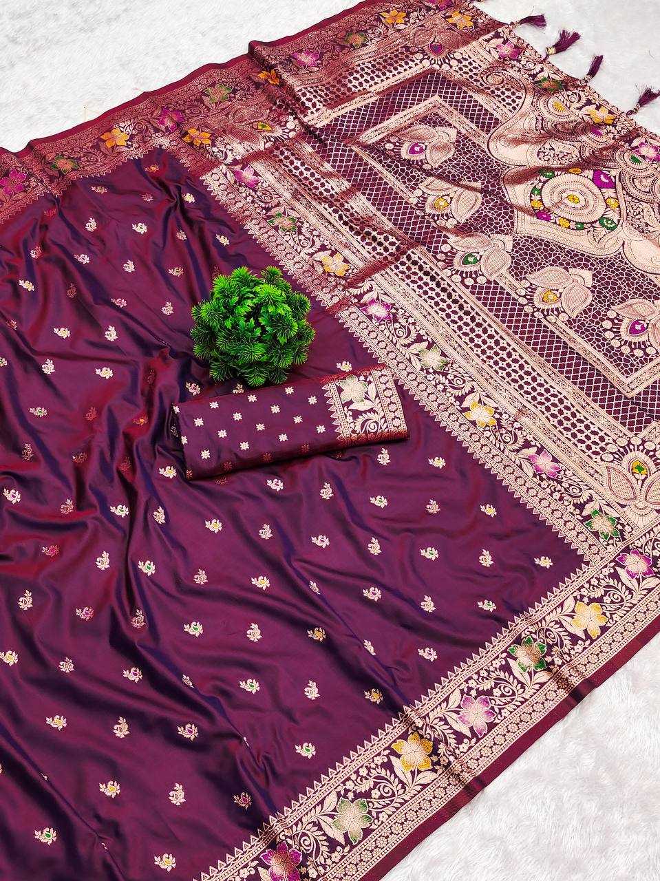 Ynf Banarasi Soft Silk RIN150 Banarasi-5 Sarees Silk Sarees Festive Collections Wholesale Banarasi Silk Sarees Traditional Silk Sarees Silk Sarees With Blouse Manufacturer