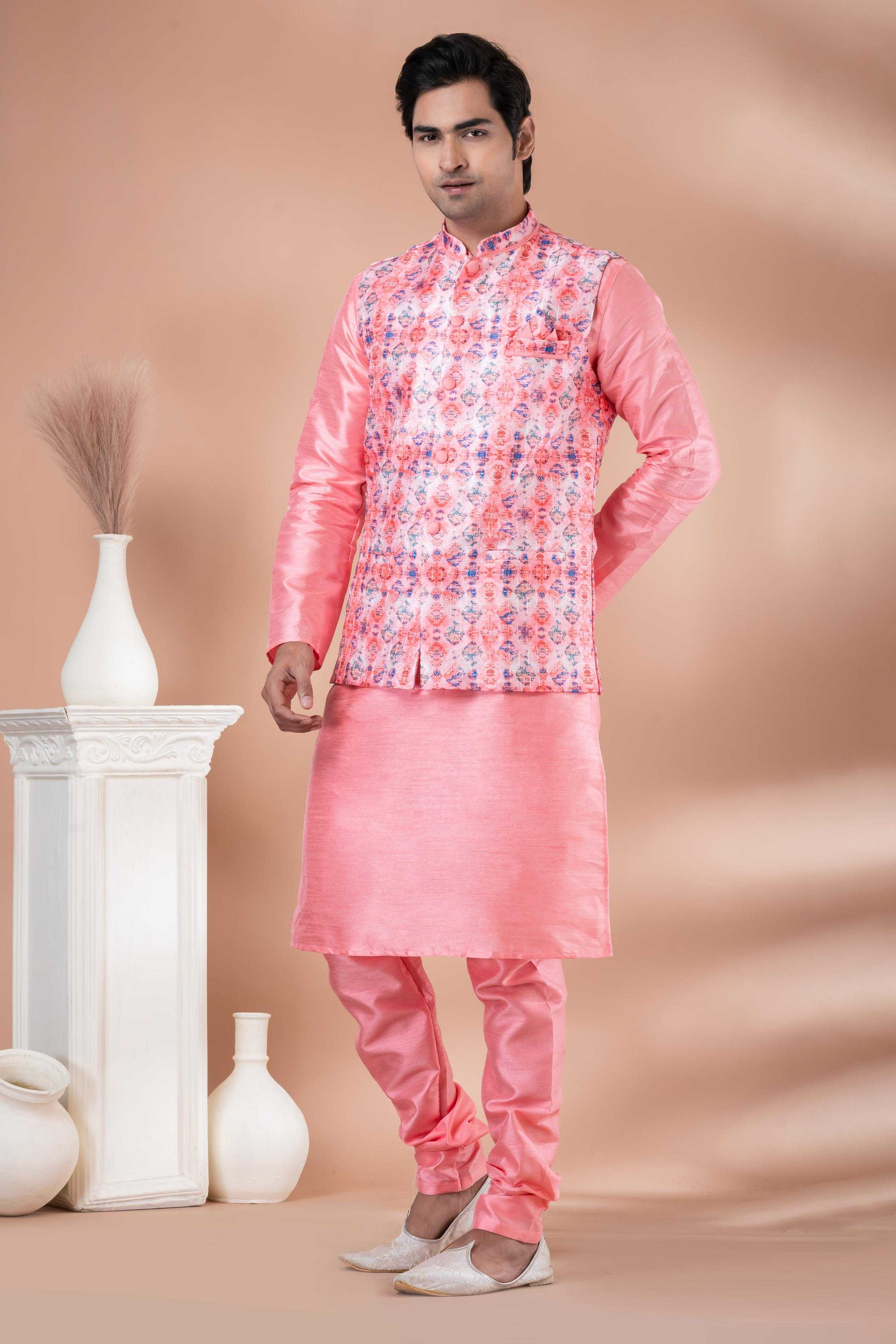 Ynf Banarasi Soft Silk RIN223 2333C Mens Wear Wholesale Nehru Jacket Festive & Wedding Coats Modi Jackets Manufacturer
