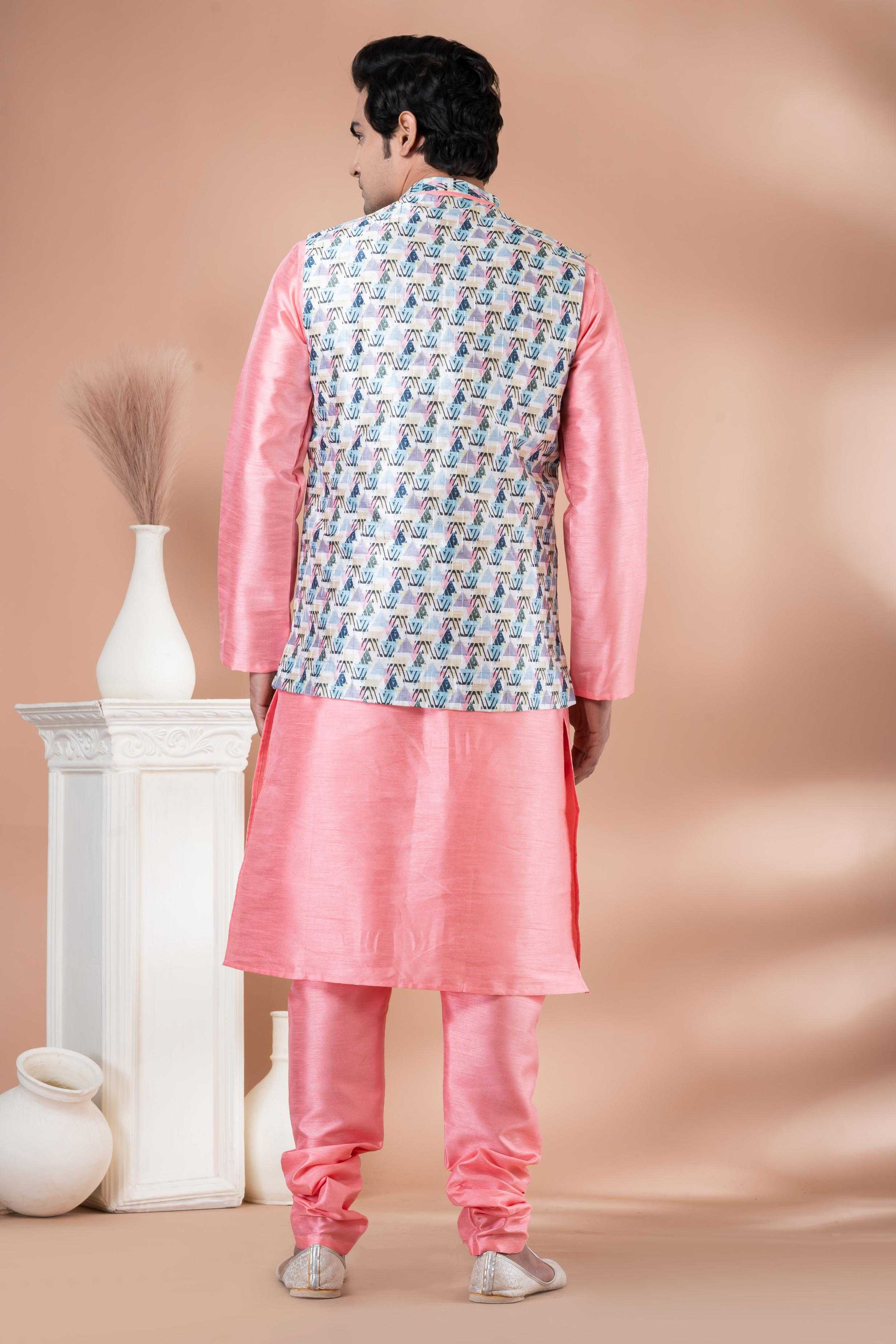 Ynf Banarasi Soft Silk RIN223 2335A Mens Wear Wholesale Nehru Jacket Festive & Wedding Coats Modi Jackets Manufacturer