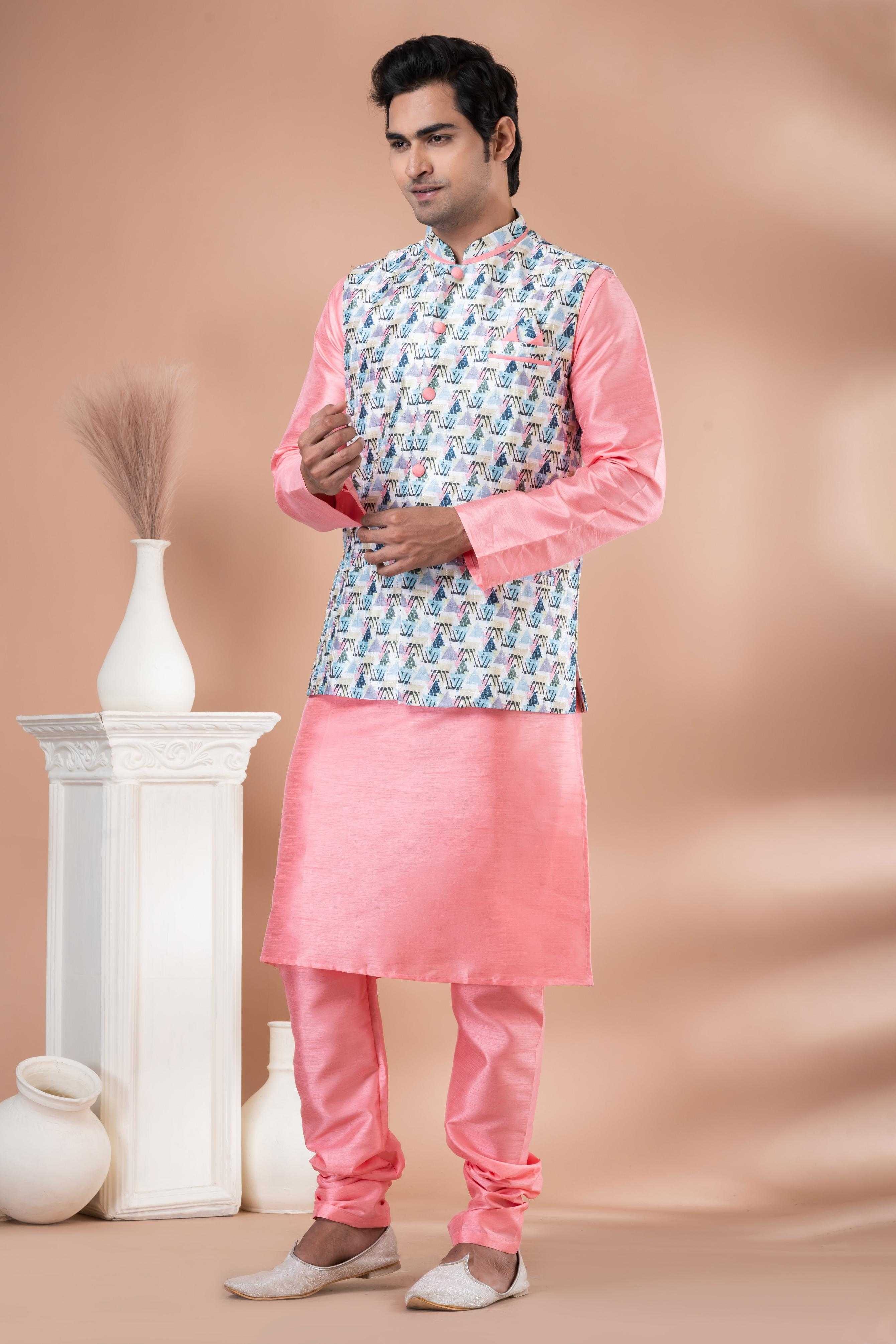 Ynf Banarasi Soft Silk RIN223 2335A Mens Wear Wholesale Nehru Jacket Festive & Wedding Coats Modi Jackets Manufacturer
