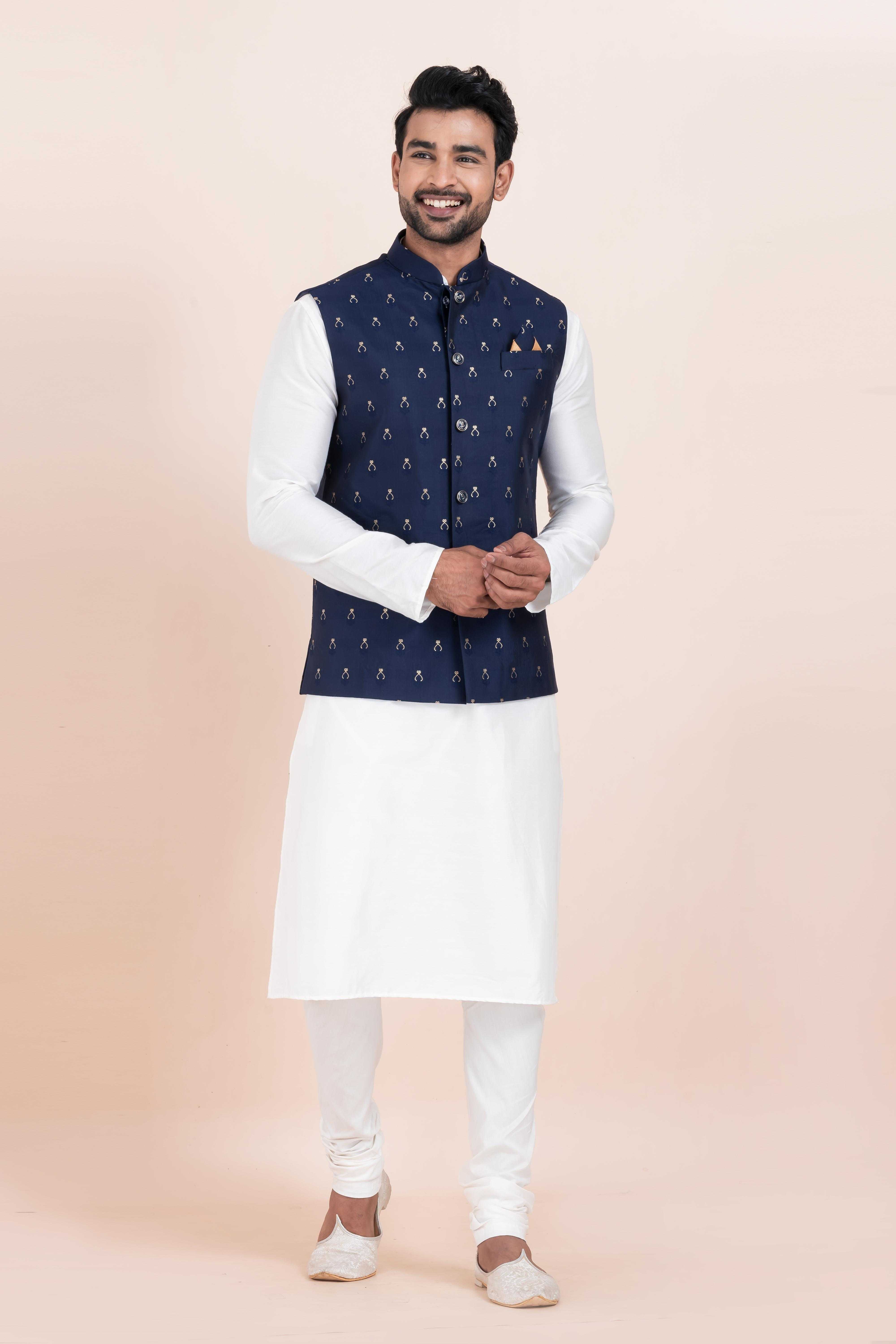 Ynf Banarasi Soft Silk RIN223 2360A Mens Wear Festive Collections Wholesale Nehru Jacket Onam Collections Modi Jackets Manufacturer
