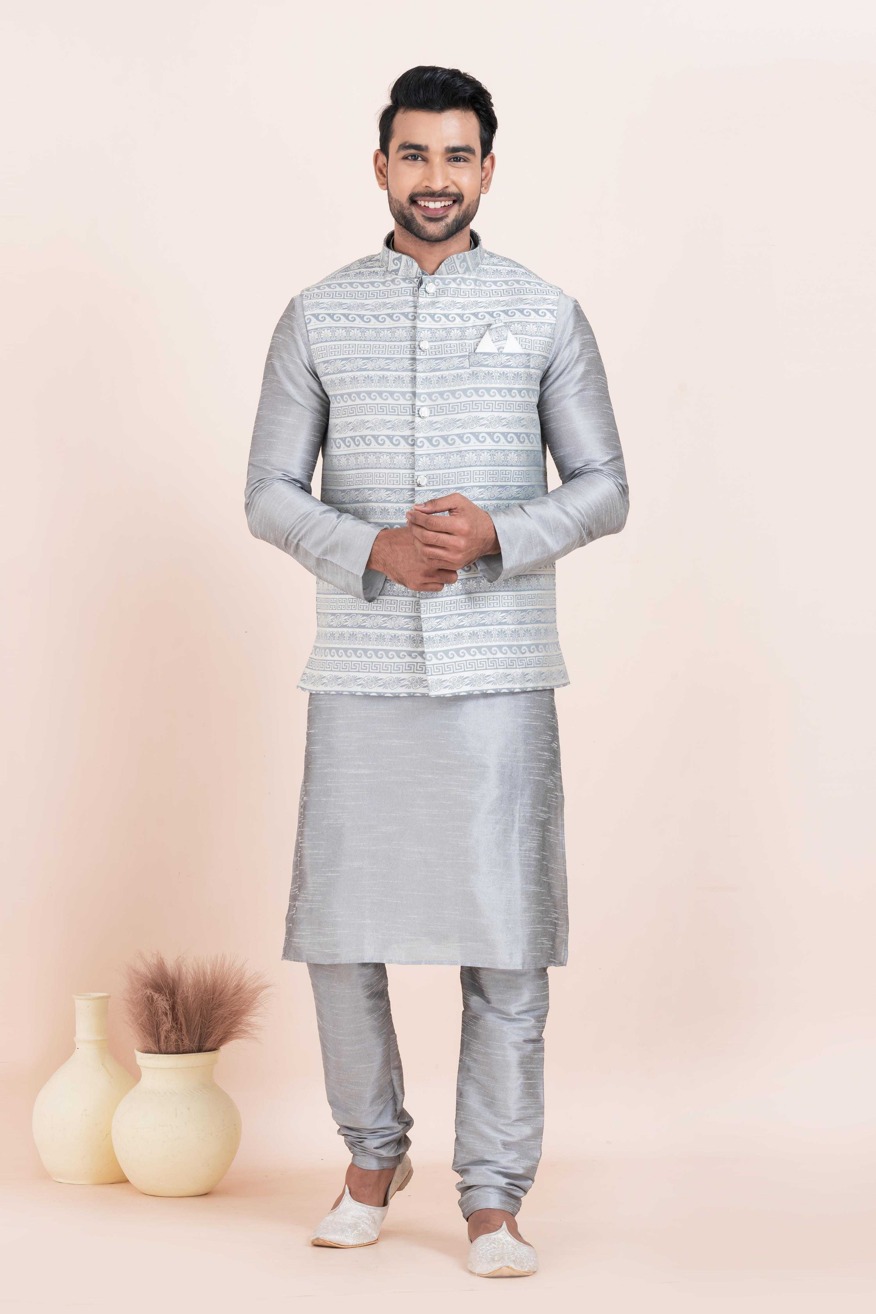 Ynf Banarasi Soft Silk RIN223 2366A Mens Wear Wholesale Nehru Jacket Festive & Wedding Coats Modi Jackets Manufacturer
