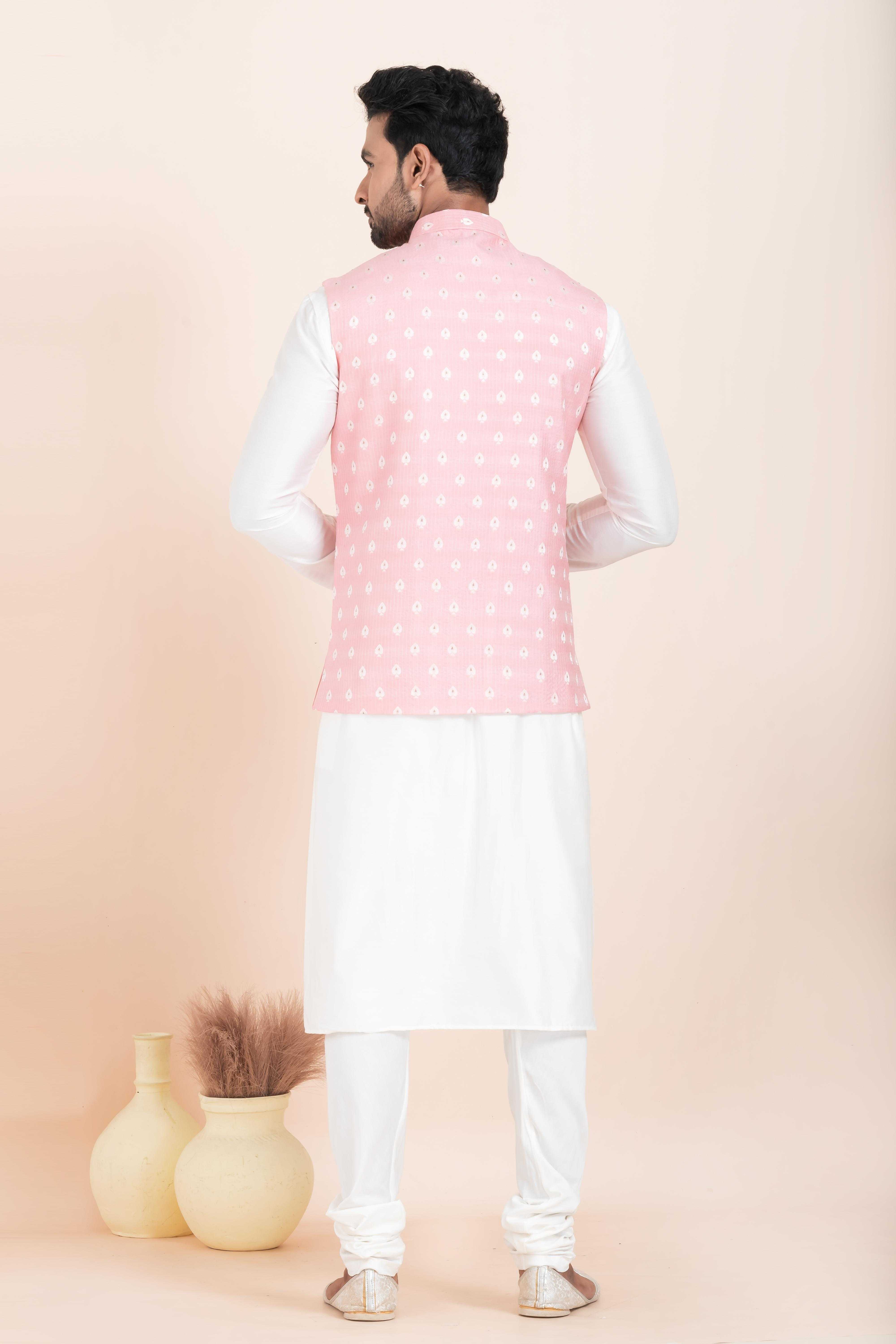 Ynf Banarasi Soft Silk RIN223 2369C Mens Wear Festive Collections Wholesale Nehru Jacket Onam Collections Modi Jackets Manufacturer