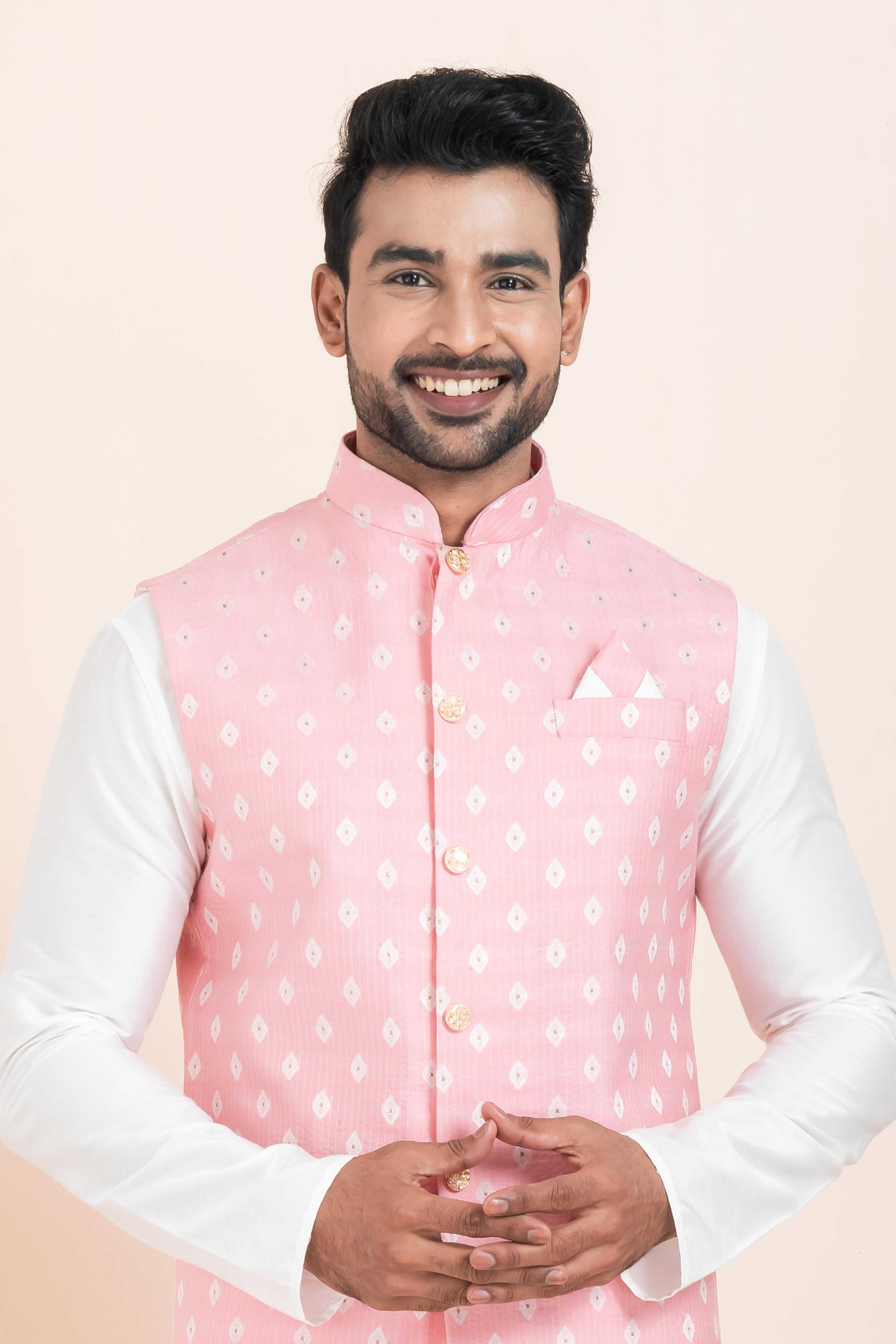 Ynf Banarasi Soft Silk RIN223 2371A Mens Wear Festive Collections Wholesale Nehru Jacket Onam Collections Modi Jackets Manufacturer