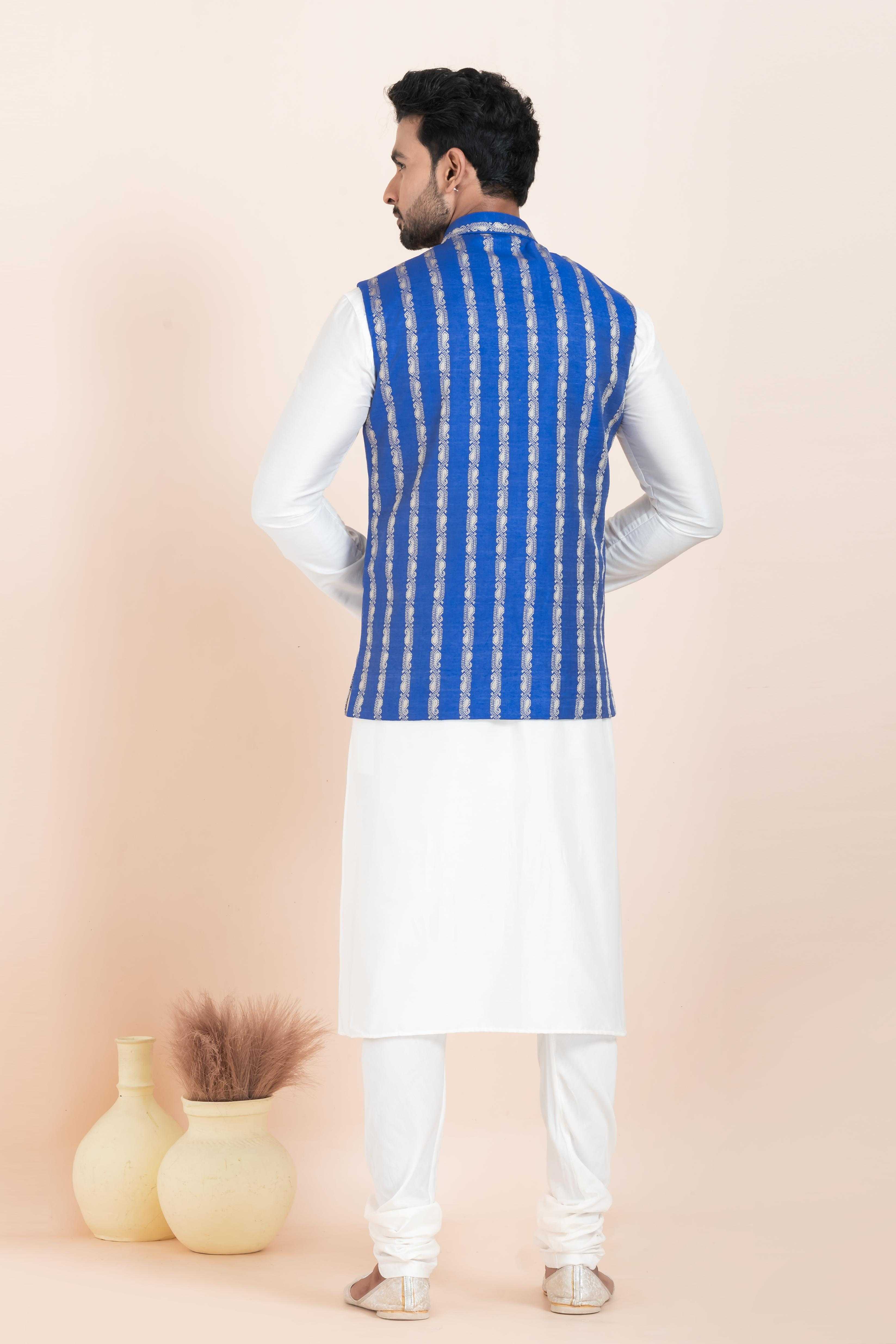 Ynf Banarasi Soft Silk RIN223 2372A Mens Wear Festive Collections Wholesale Nehru Jacket Onam Collections Modi Jackets Manufacturer
