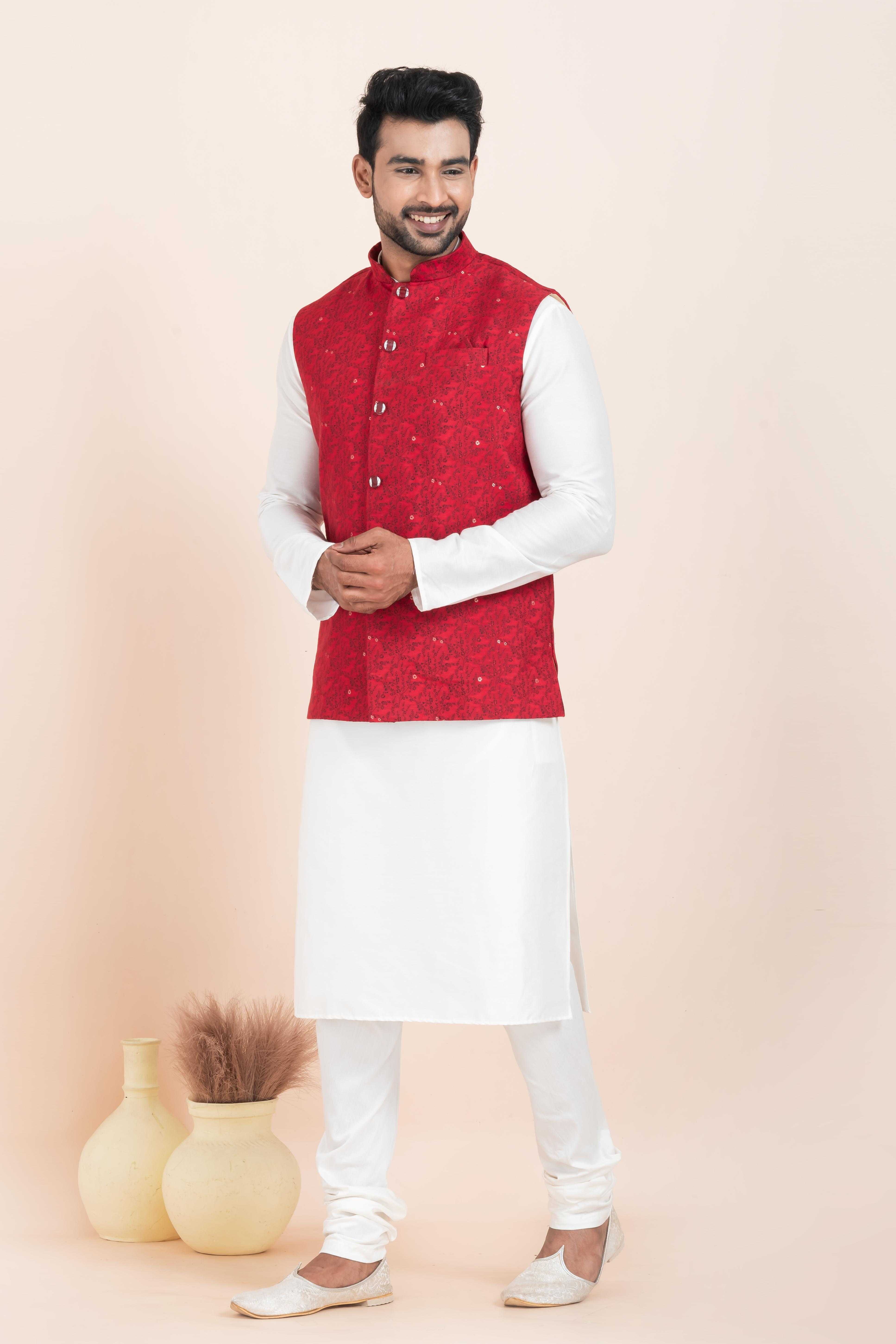 Ynf Banarasi Soft Silk RIN223 2373A Mens Wear Festive Collections Wholesale Nehru Jacket Onam Collections Modi Jackets Manufacturer