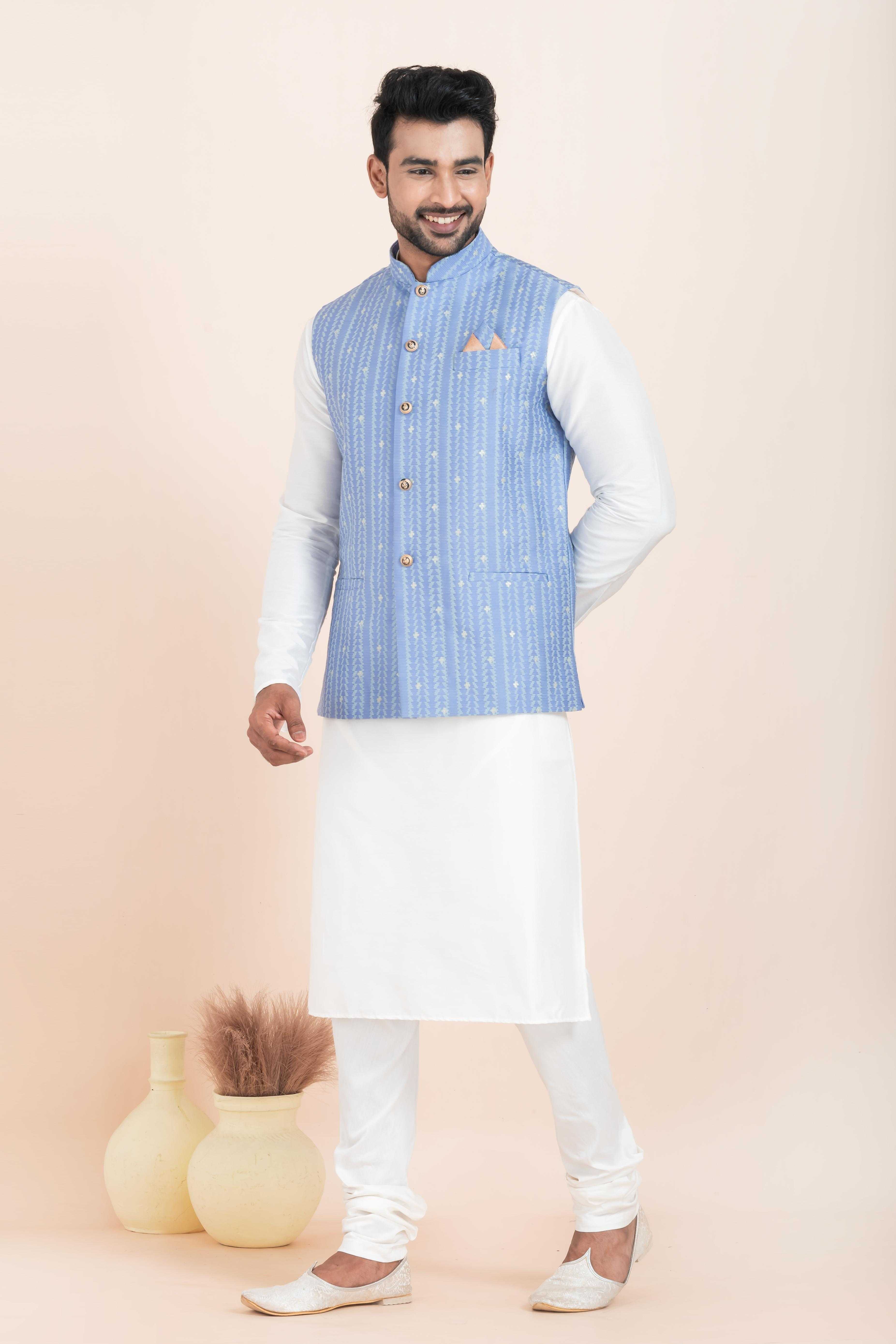 Ynf Banarasi Soft Silk RIN223 2375B Mens Wear Festive Collections Wholesale Nehru Jacket Onam Collections Modi Jackets Manufacturer