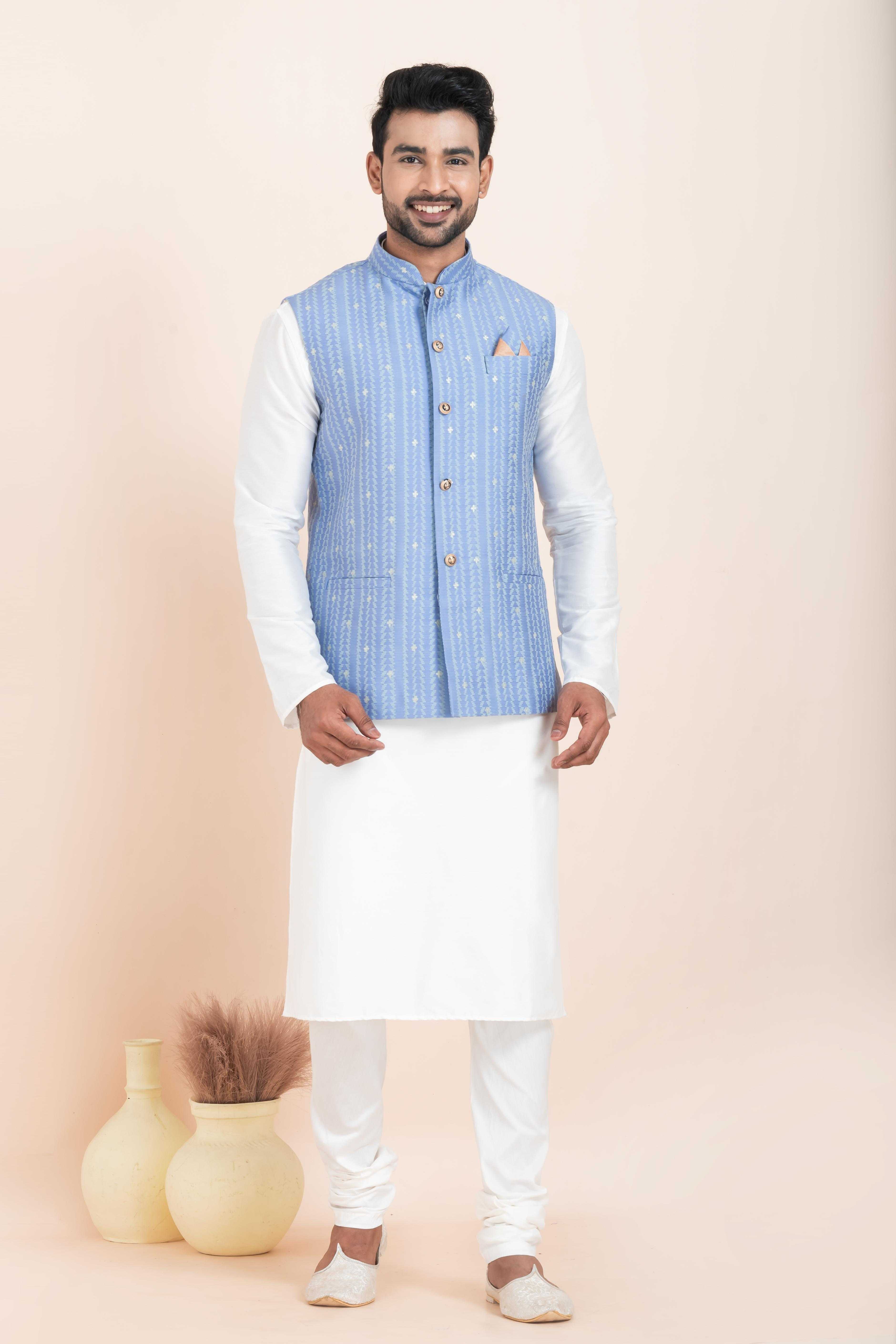 Ynf Banarasi Soft Silk RIN223 2375B Mens Wear Festive Collections Wholesale Nehru Jacket Onam Collections Modi Jackets Manufacturer