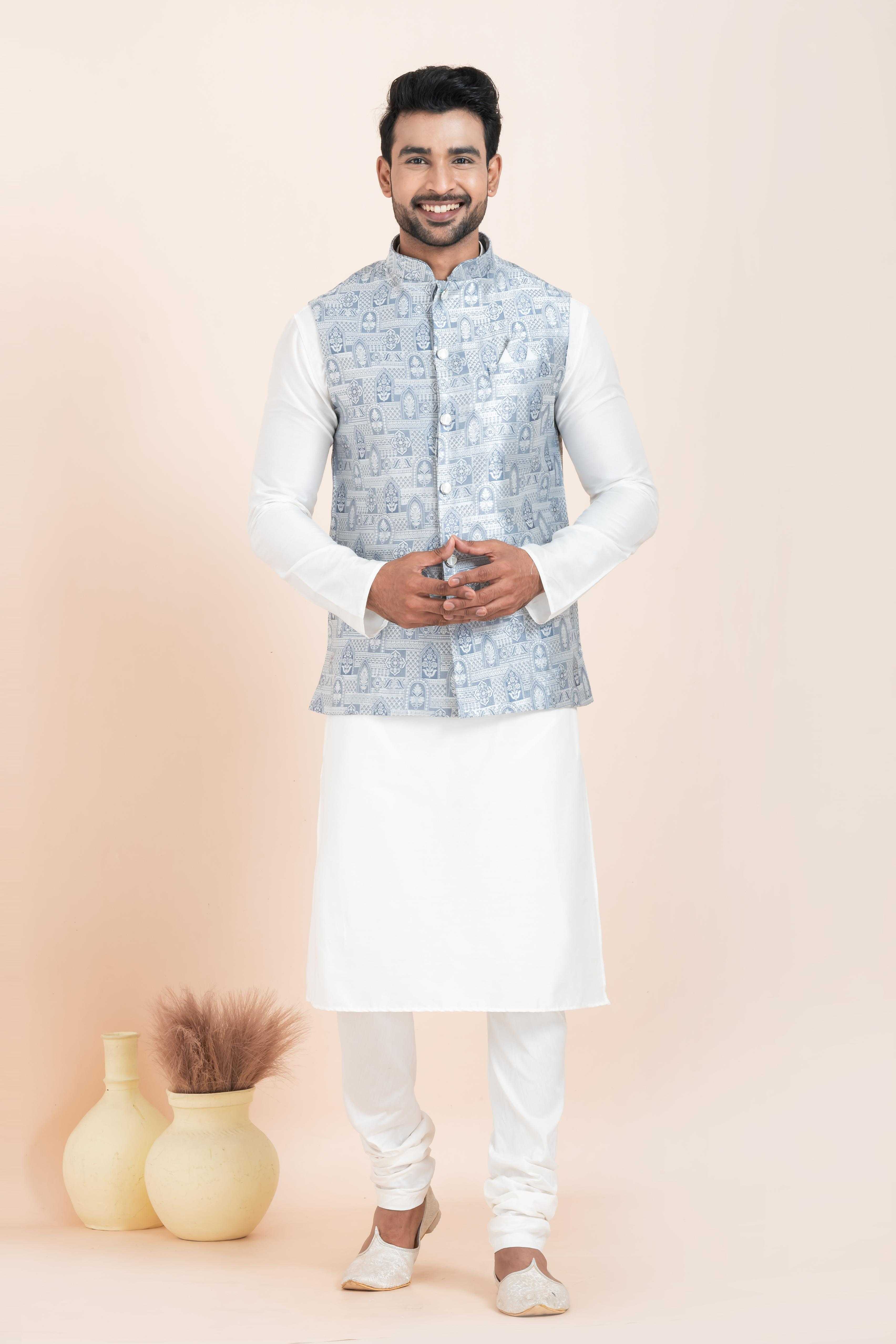 Ynf Banarasi Soft Silk RIN223 2377C Mens Wear Festive Collections Wholesale Nehru Jacket Onam Collections Modi Jackets Manufacturer
