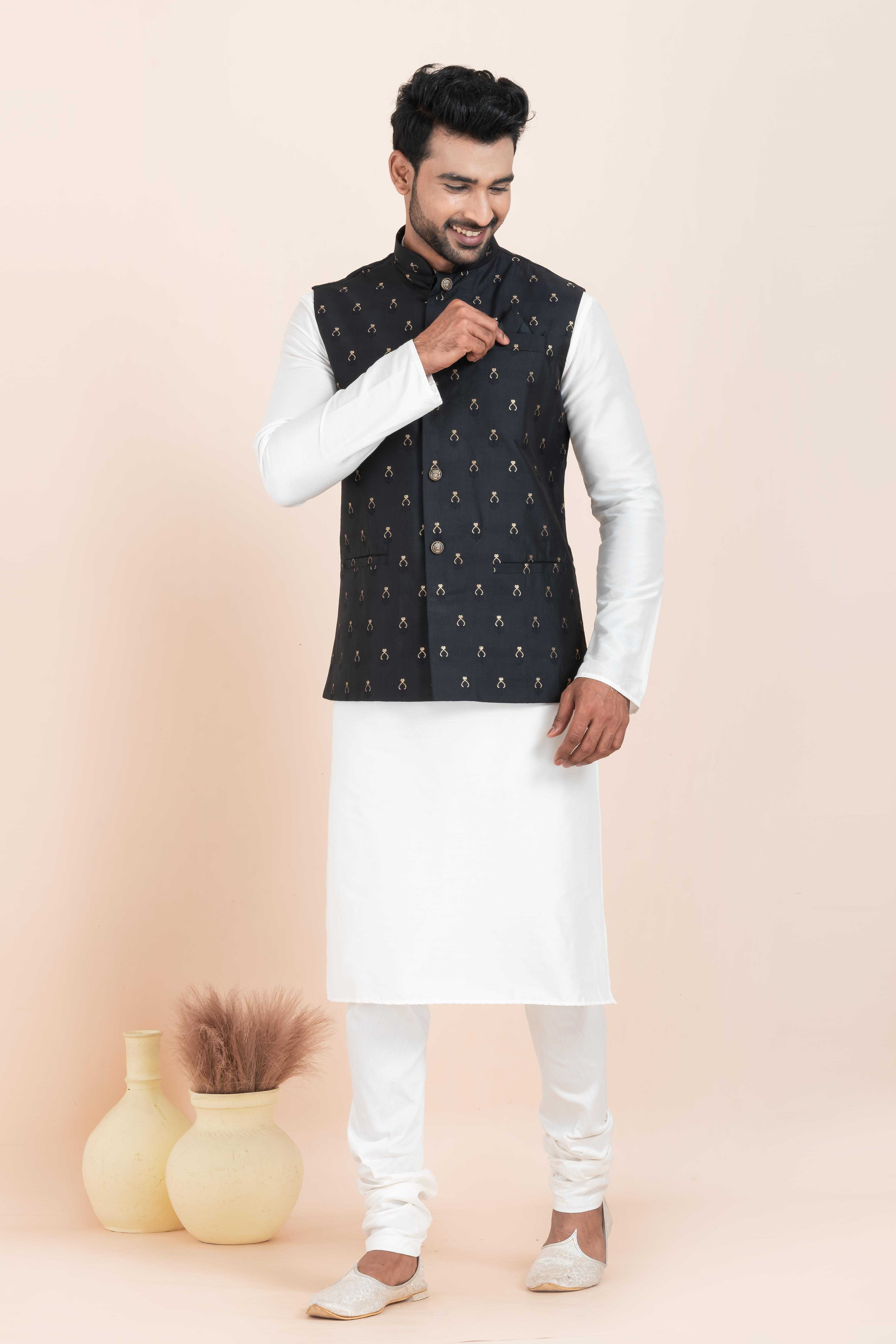 Ynf Banarasi Soft Silk RIN223 2378B Mens Wear Festive Collections Wholesale Nehru Jacket Onam Collections Modi Jackets Manufacturer