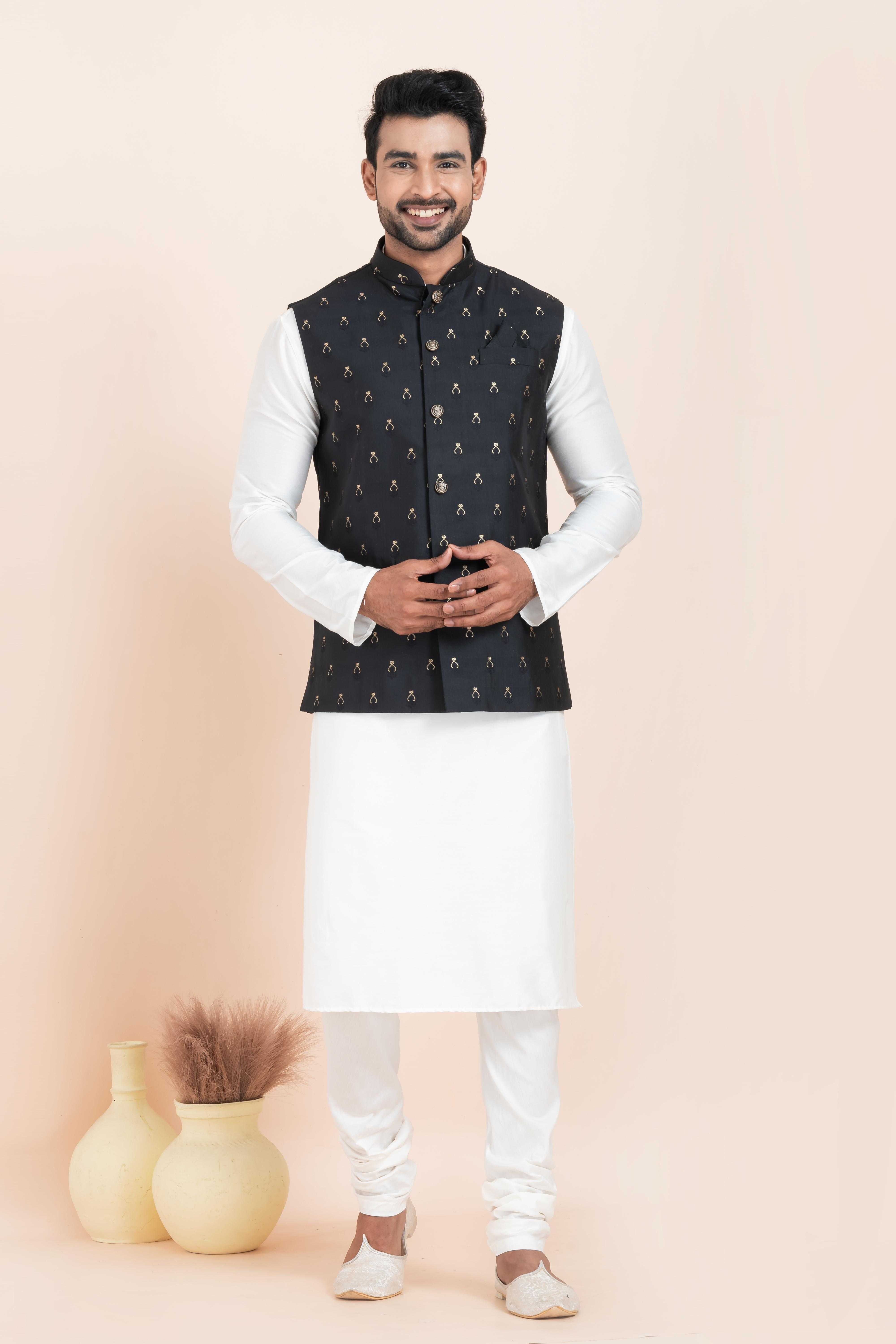 Ynf Banarasi Soft Silk RIN223 2378B Mens Wear Festive Collections Wholesale Nehru Jacket Onam Collections Modi Jackets Manufacturer