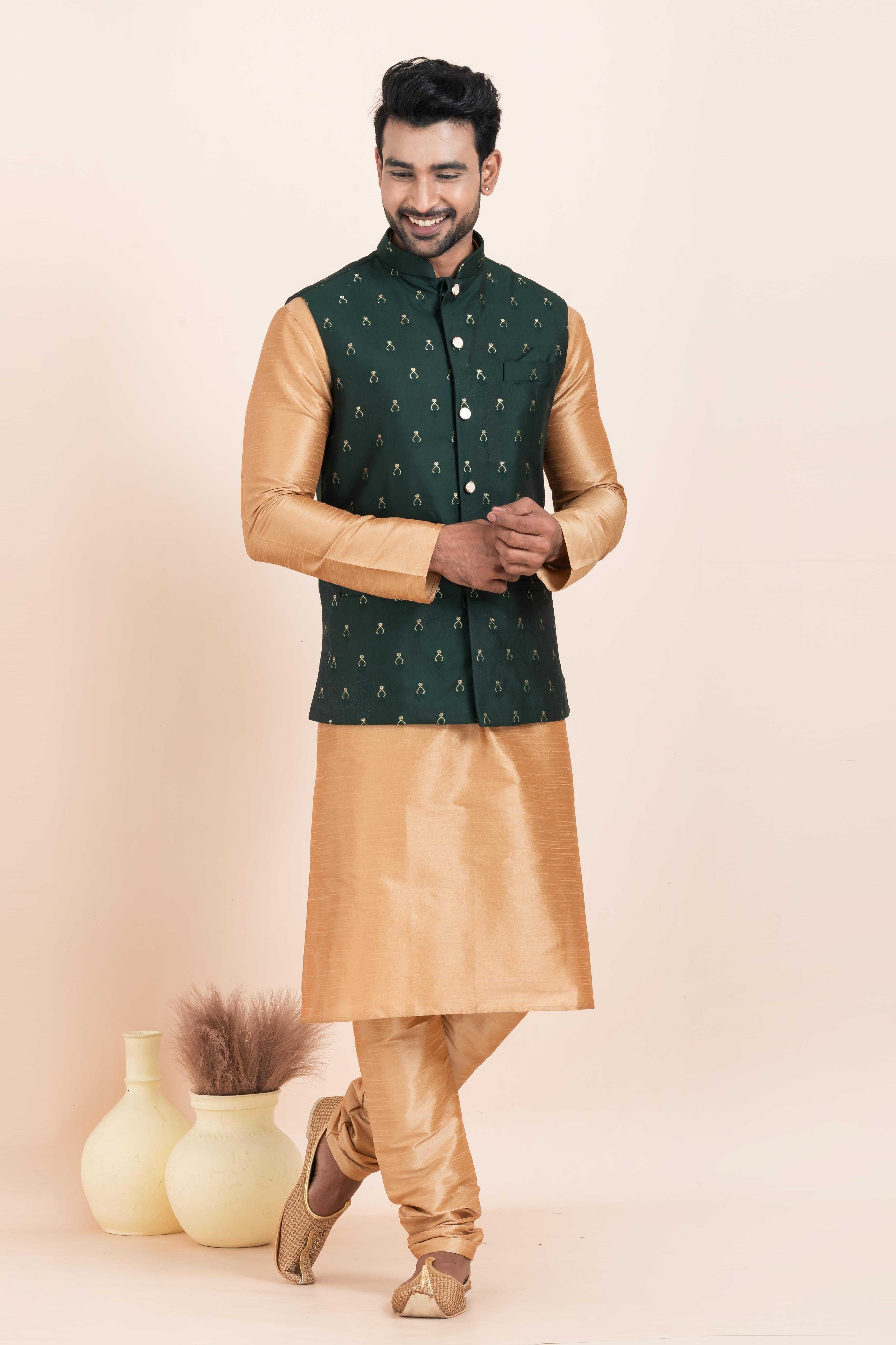 Ynf Banarasi Soft Silk RIN223 2384A Mens Wear Wholesale Nehru Jacket Festive & Wedding Coats Modi Jackets Manufacturer