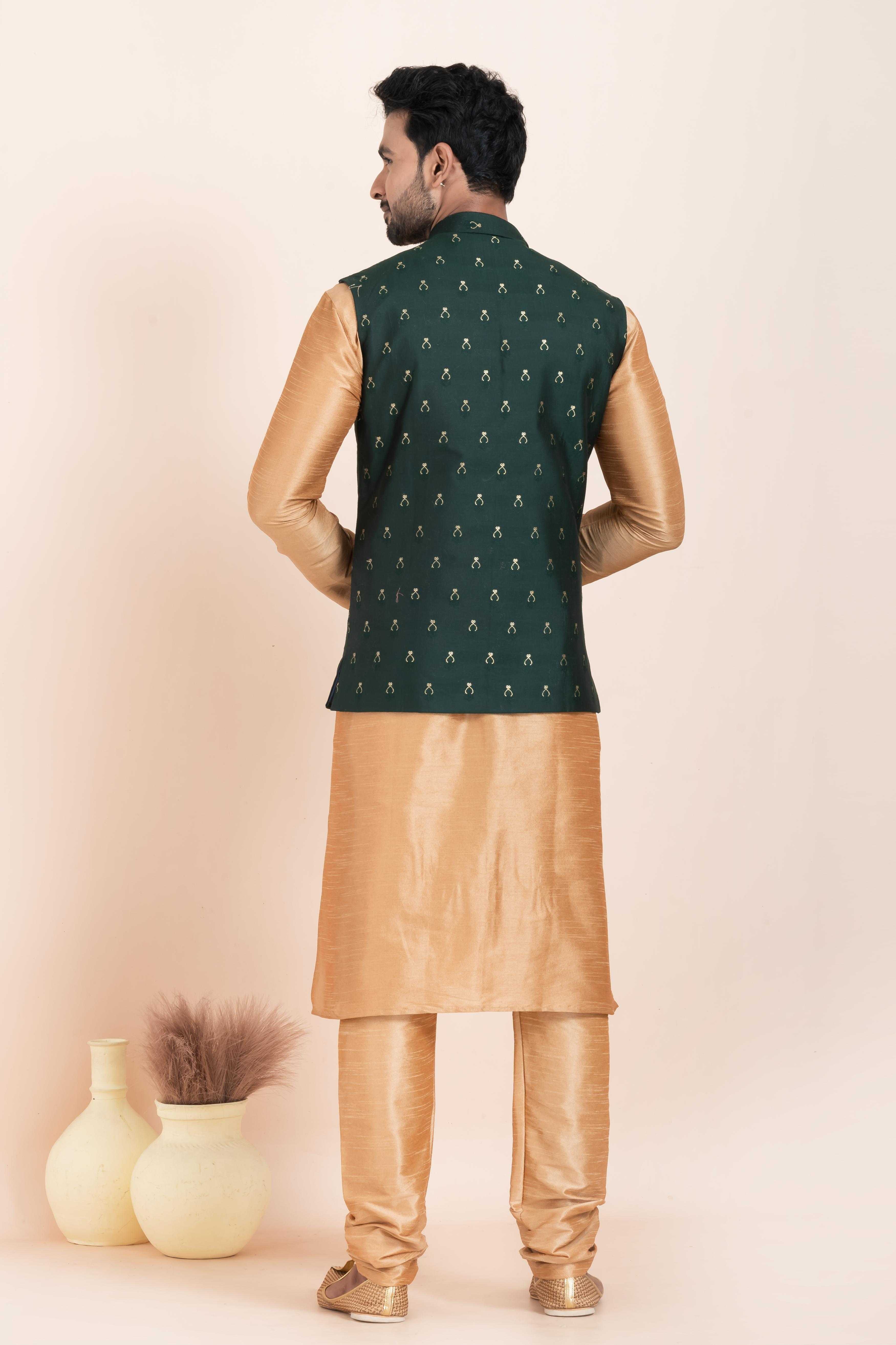 Ynf Banarasi Soft Silk RIN223 2384A Mens Wear Wholesale Nehru Jacket Festive & Wedding Coats Modi Jackets Manufacturer