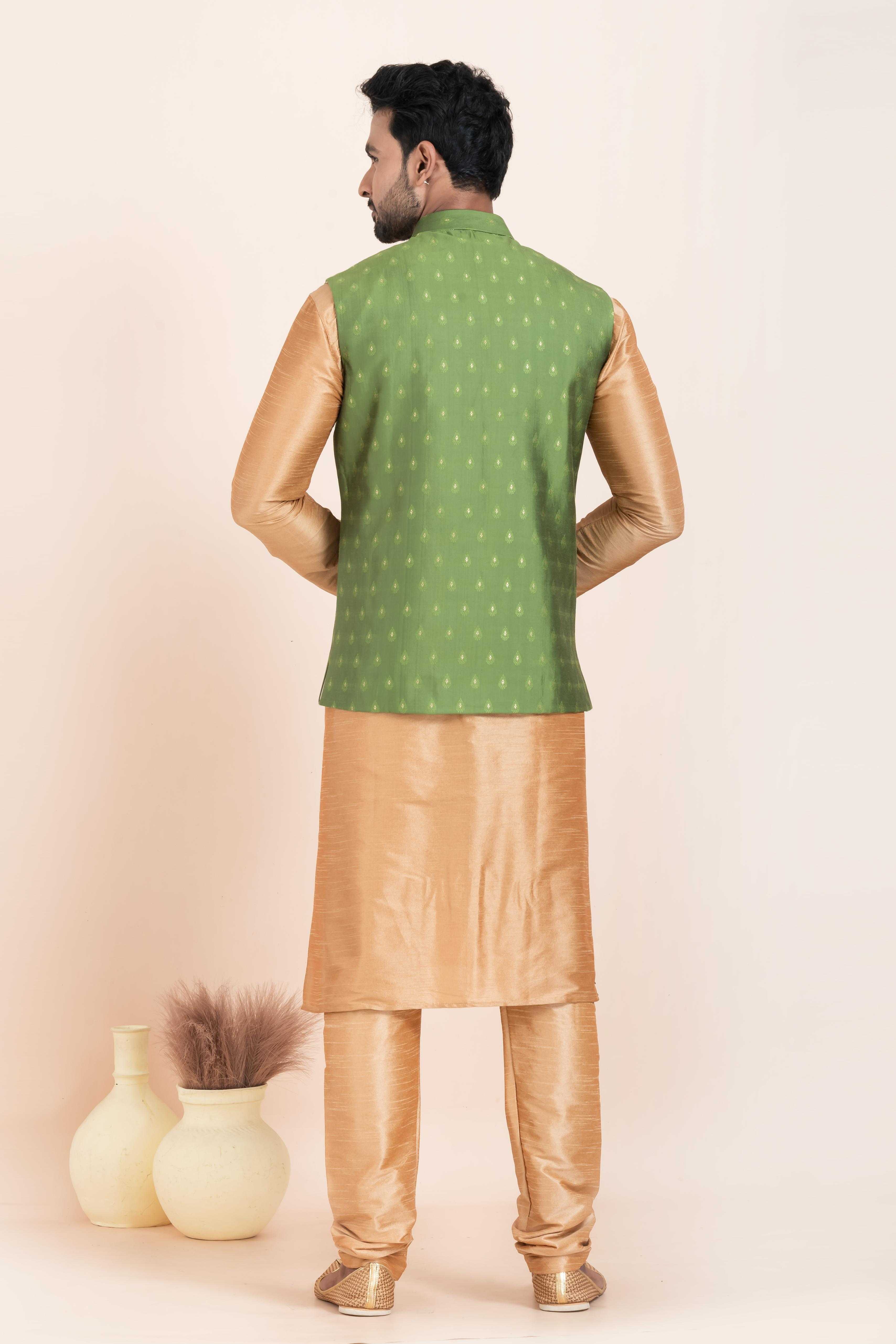 Ynf Banarasi Soft Silk RIN223 2386B Mens Wear Wholesale Nehru Jacket Festive & Wedding Coats Modi Jackets Manufacturer